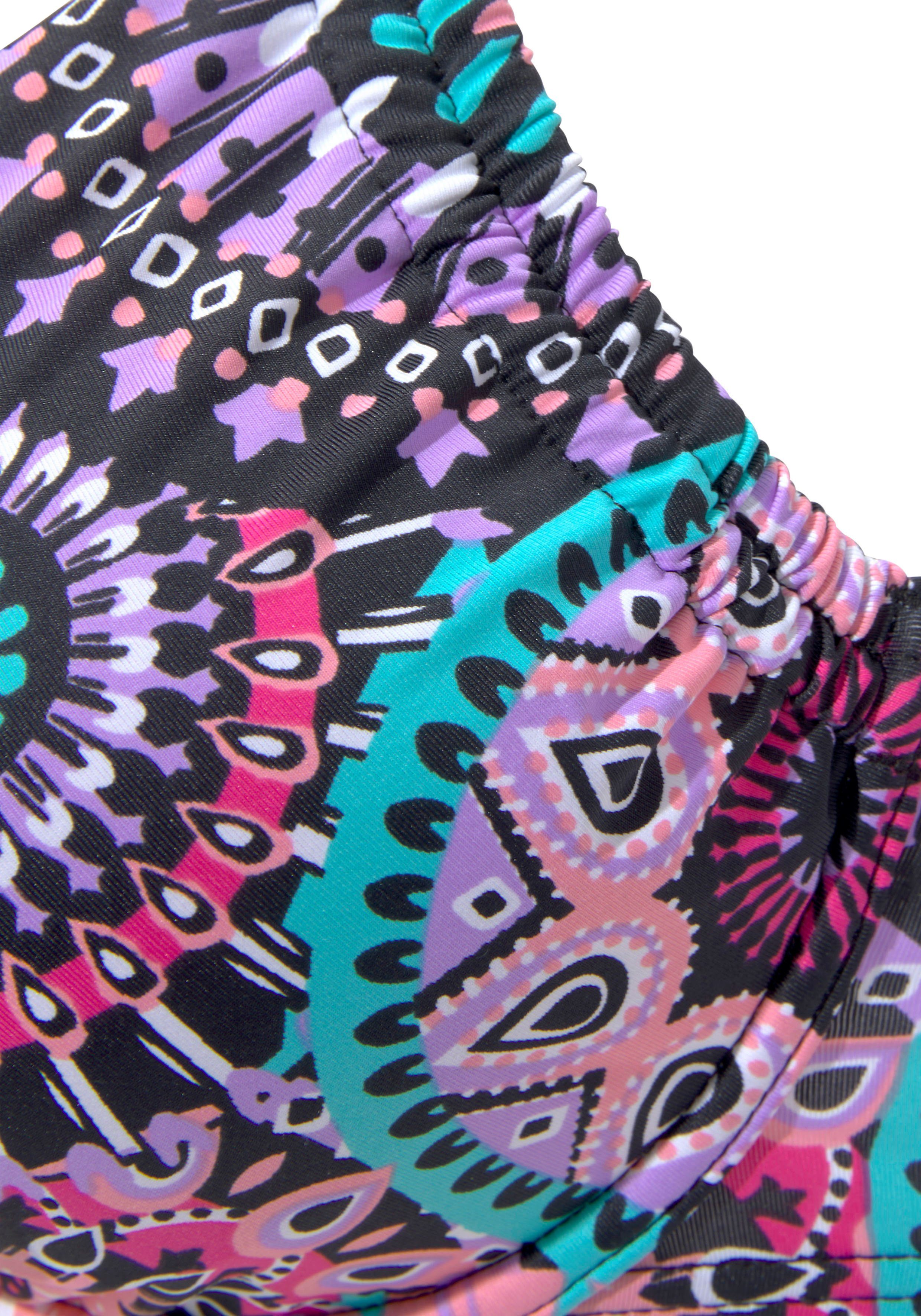 Lascana Beugelbikini met contrastkleurige bandjes