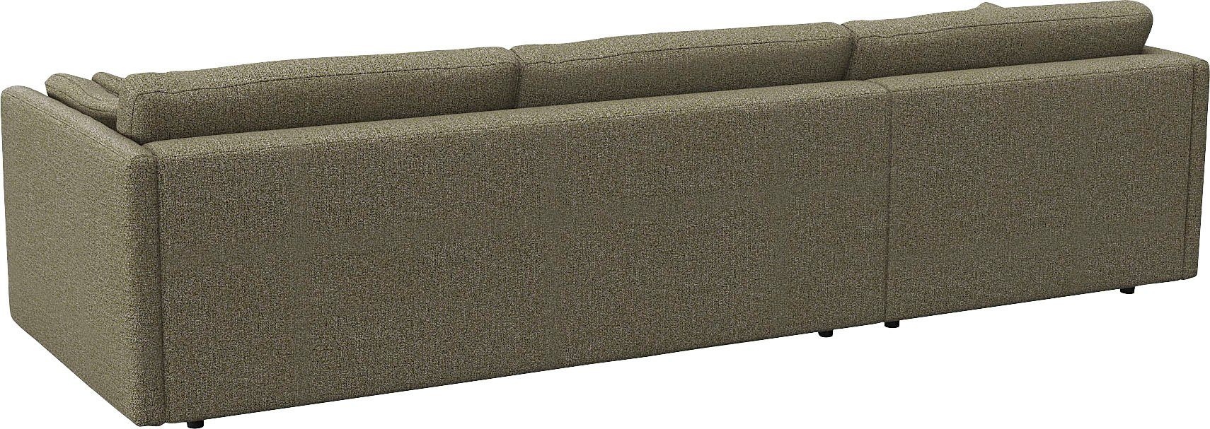 FLEXLUX Hoekbank Lovane Zacht en zeer comfortabel, grote zitdiepte op koudschuim, inclusief sierkussen