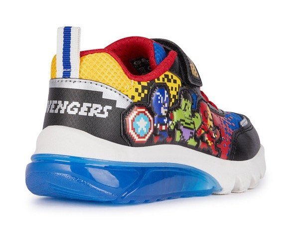 Geox Sneakers J CIBERDRON BOY E met knipperfunctie, vrijetijdsschoen, lage schoen, veterschoen