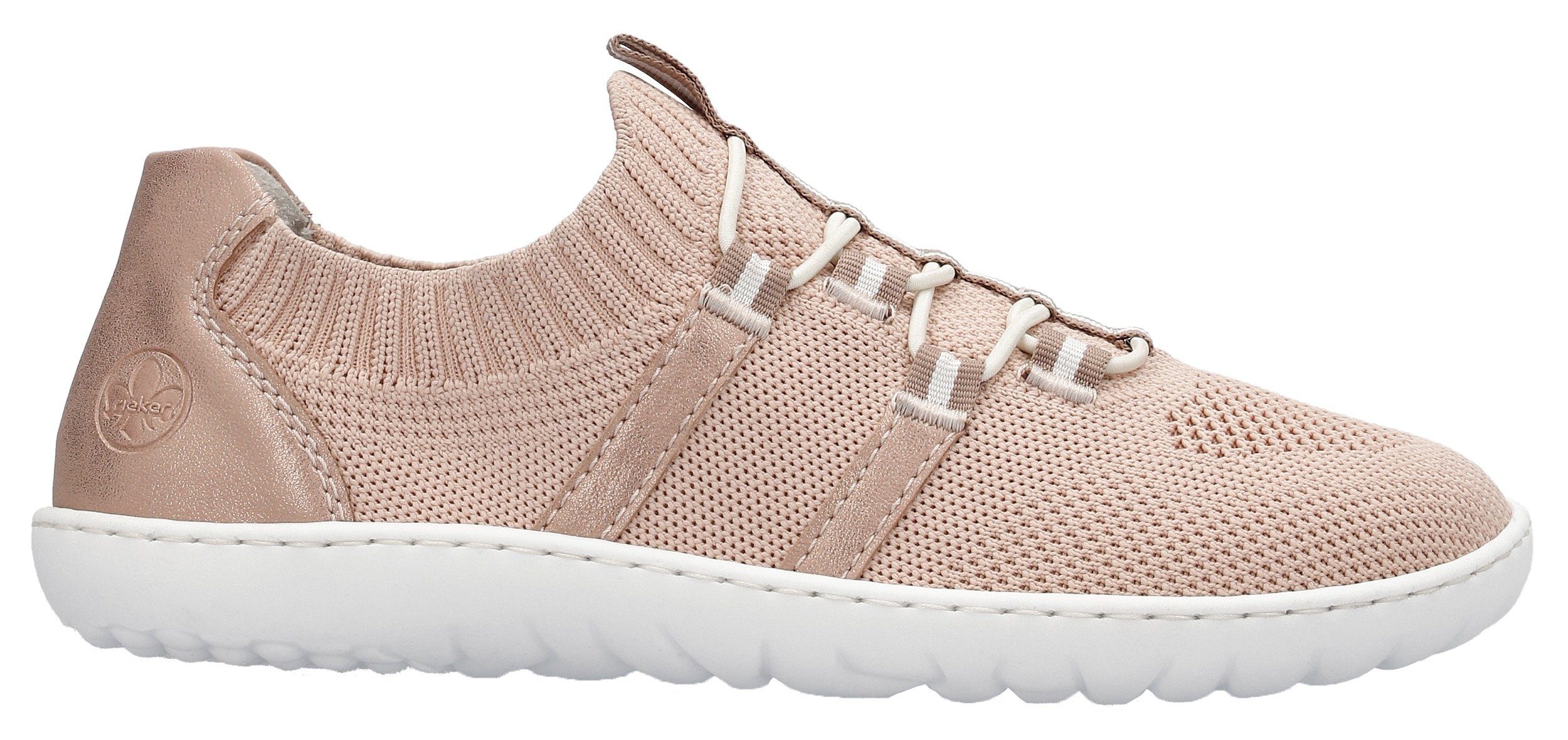 Rieker Slip-on sneakers Barefootschoenen , slipper, vrijetijdsschoen, lage schoen met elastische brei-schaft