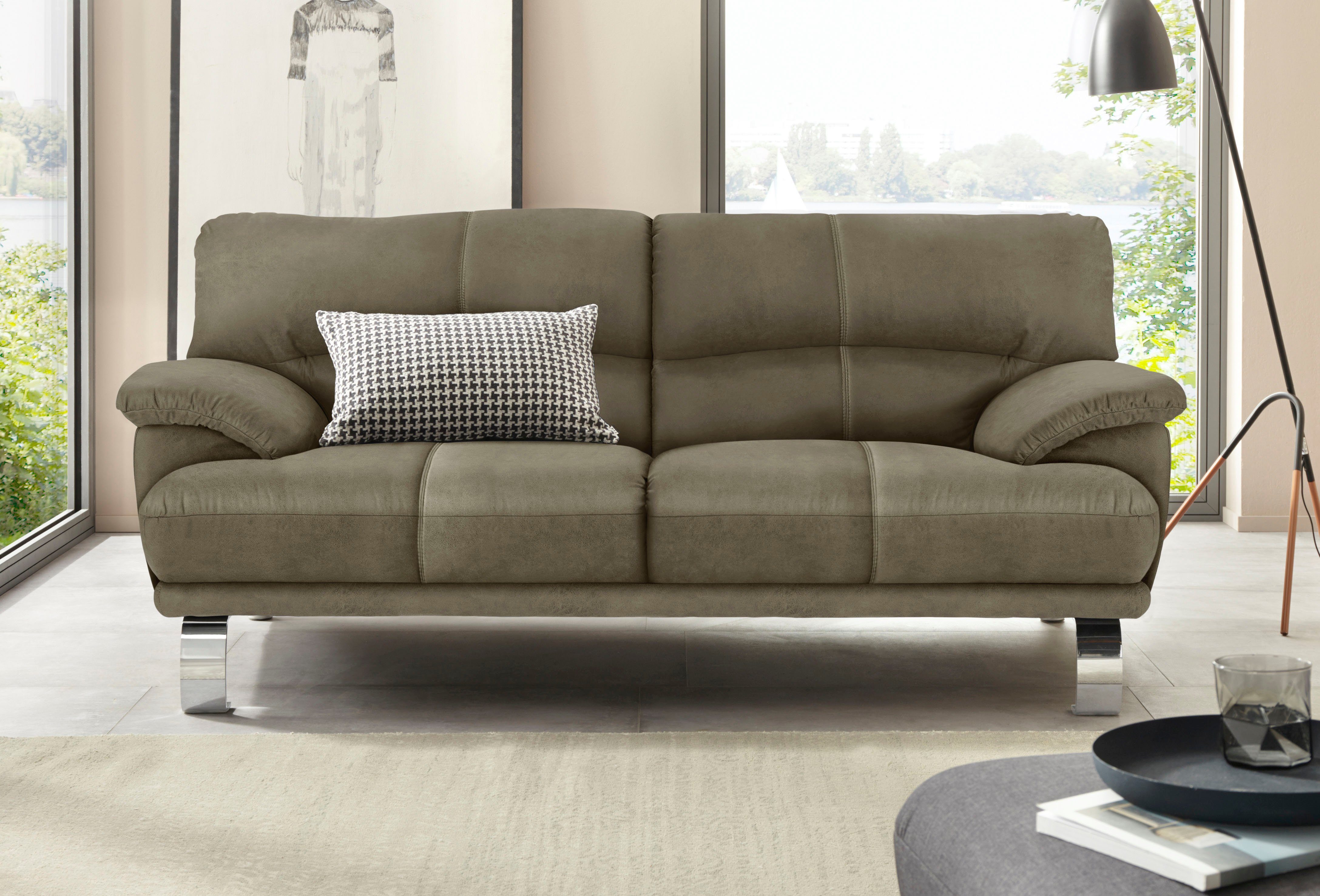 TRENDMANUFAKTUR 3-zitsbank Cecilia II, met Italiaans design, geweldige details