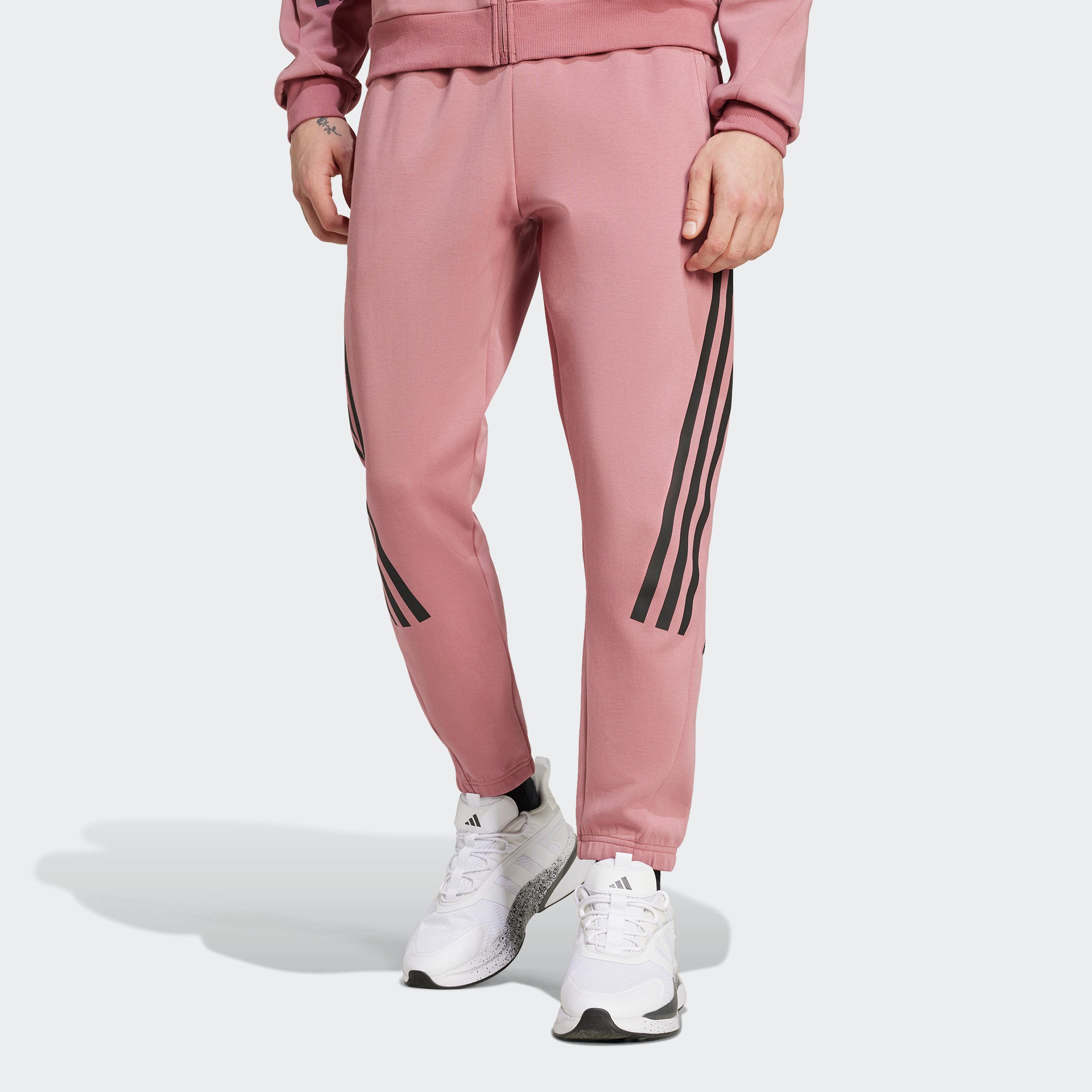 ADIDAS SPORTSWEAR Slim fit sweatpants met labeltypische strepen