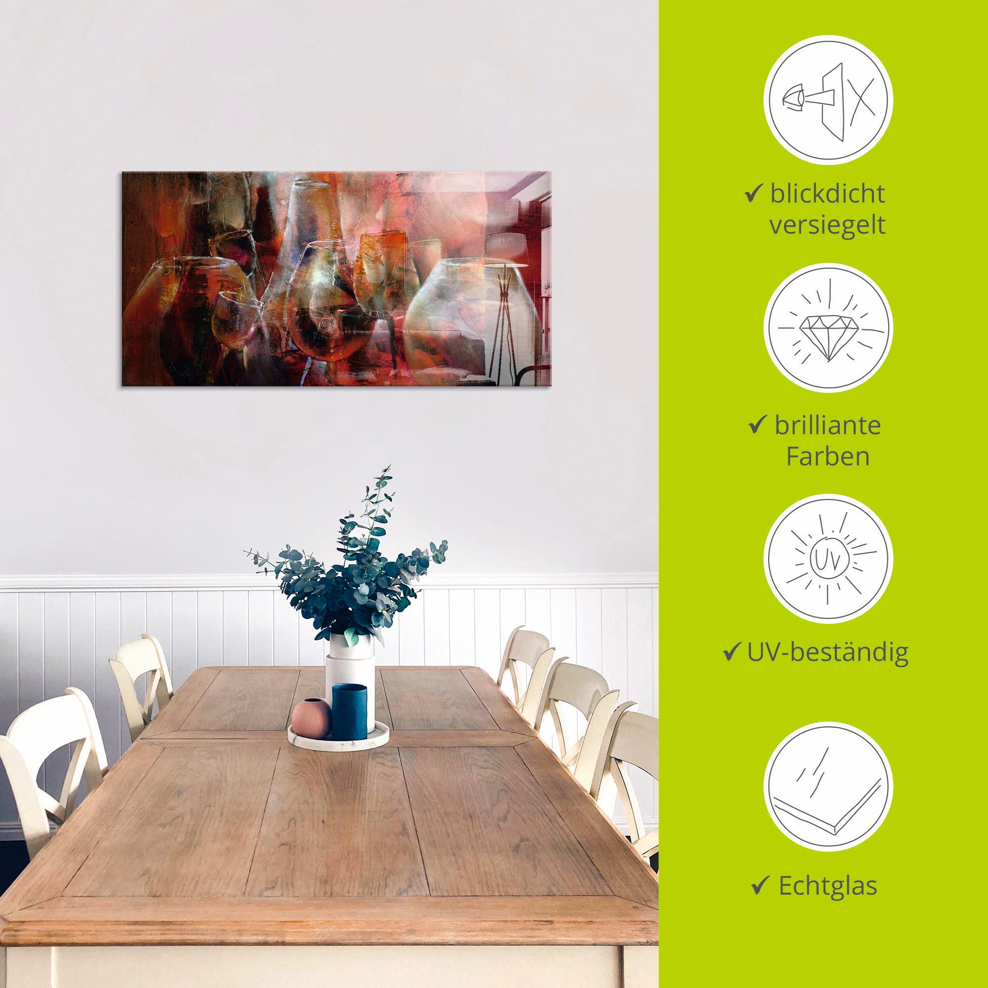 Artland Print op glas Partij in verschillende maten