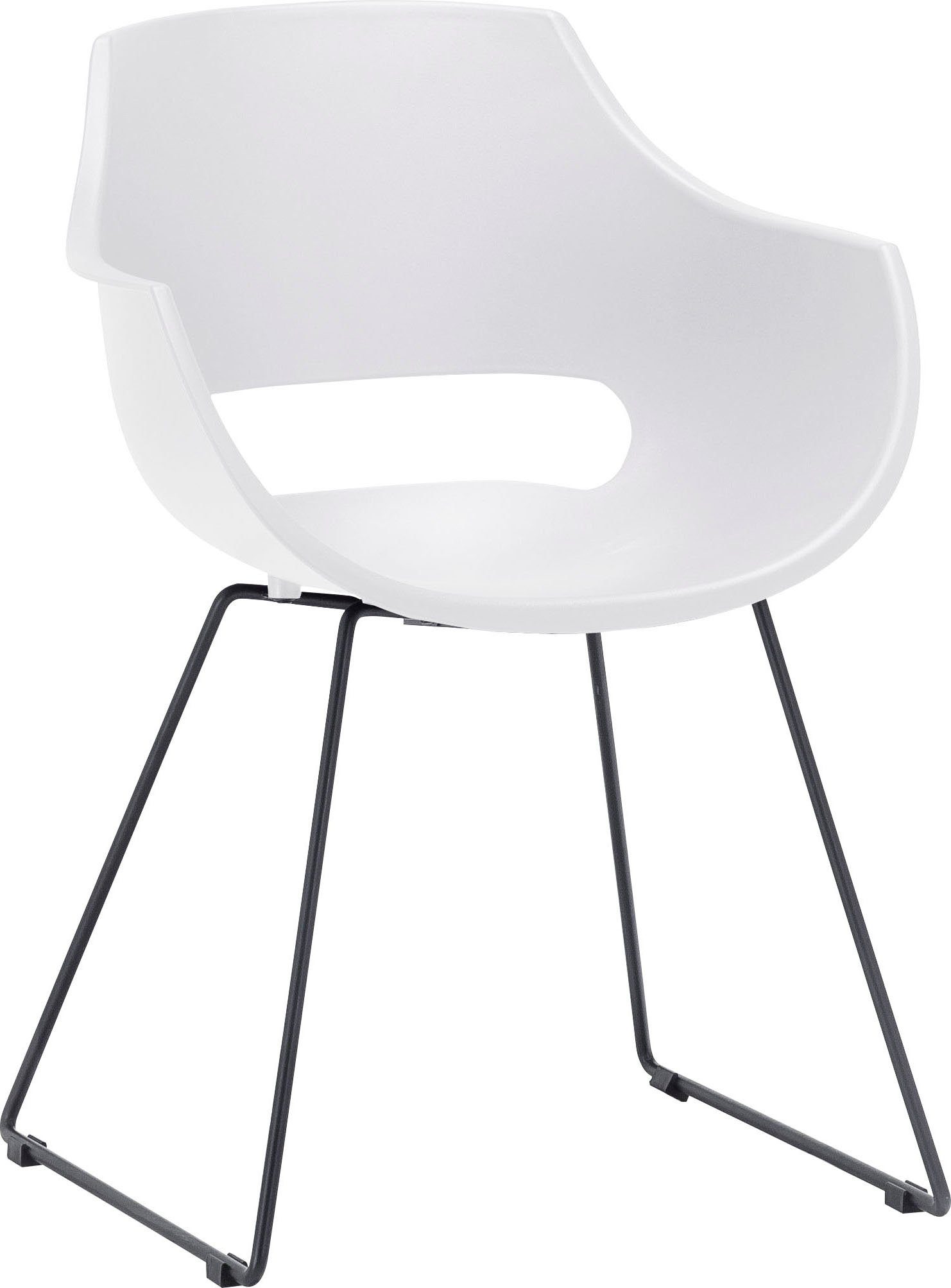 MCA furniture Kuipstoel Rockville 4-set, schaats, kunststof, belastbaarheid 120 kg, zithoogte ca. 46 cm (set, 4 stuks)