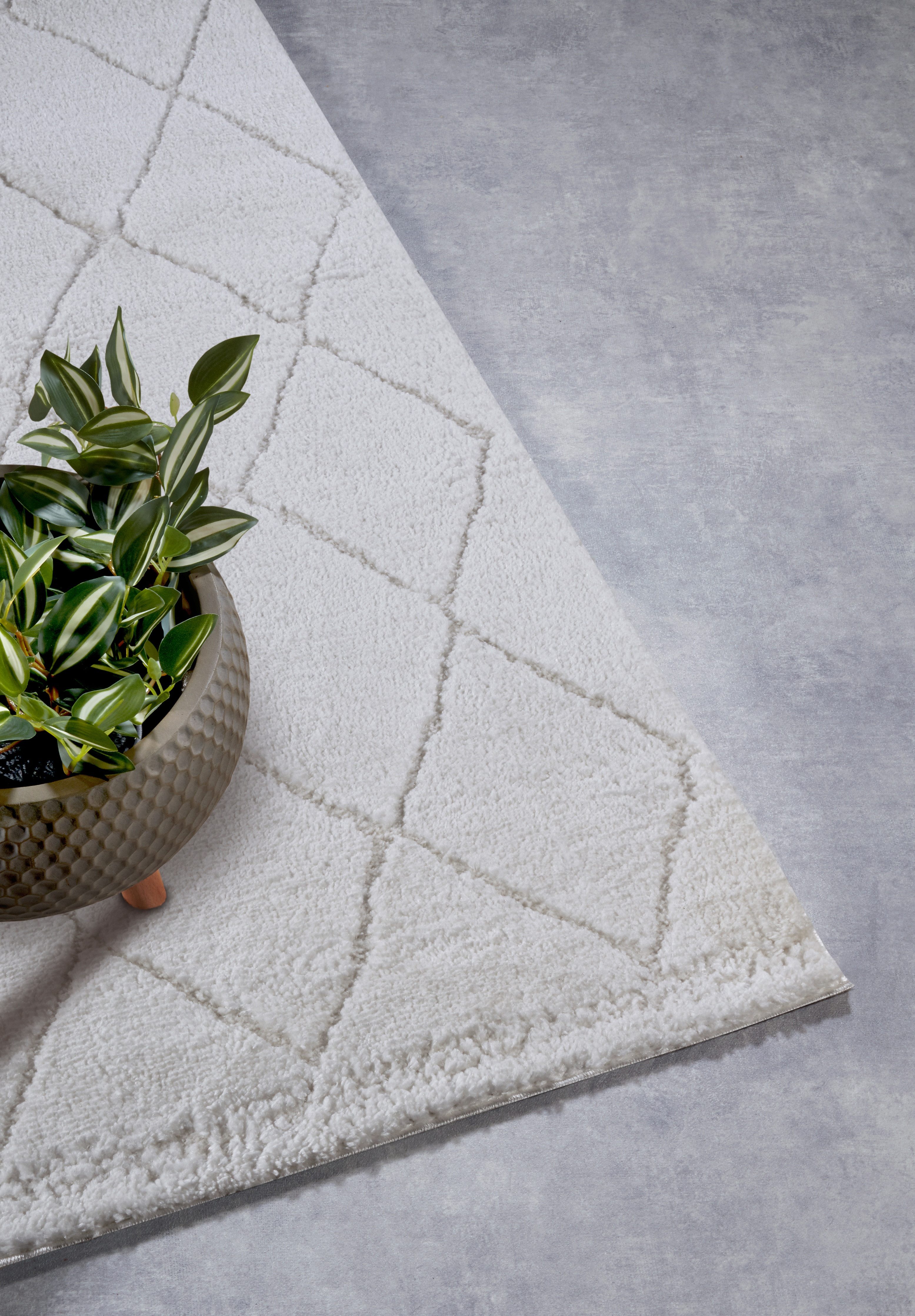 ELLE DECORATION Design-vloerkleed Perrotin Loper, shaggy, pluizig, zacht, hoogpolig, modern, hoog-laag effect