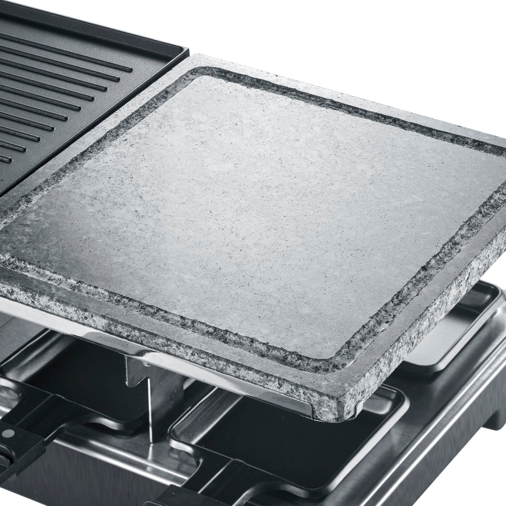 Severin Raclette RG 2376 met natuurlijke grillsteen en -plaat