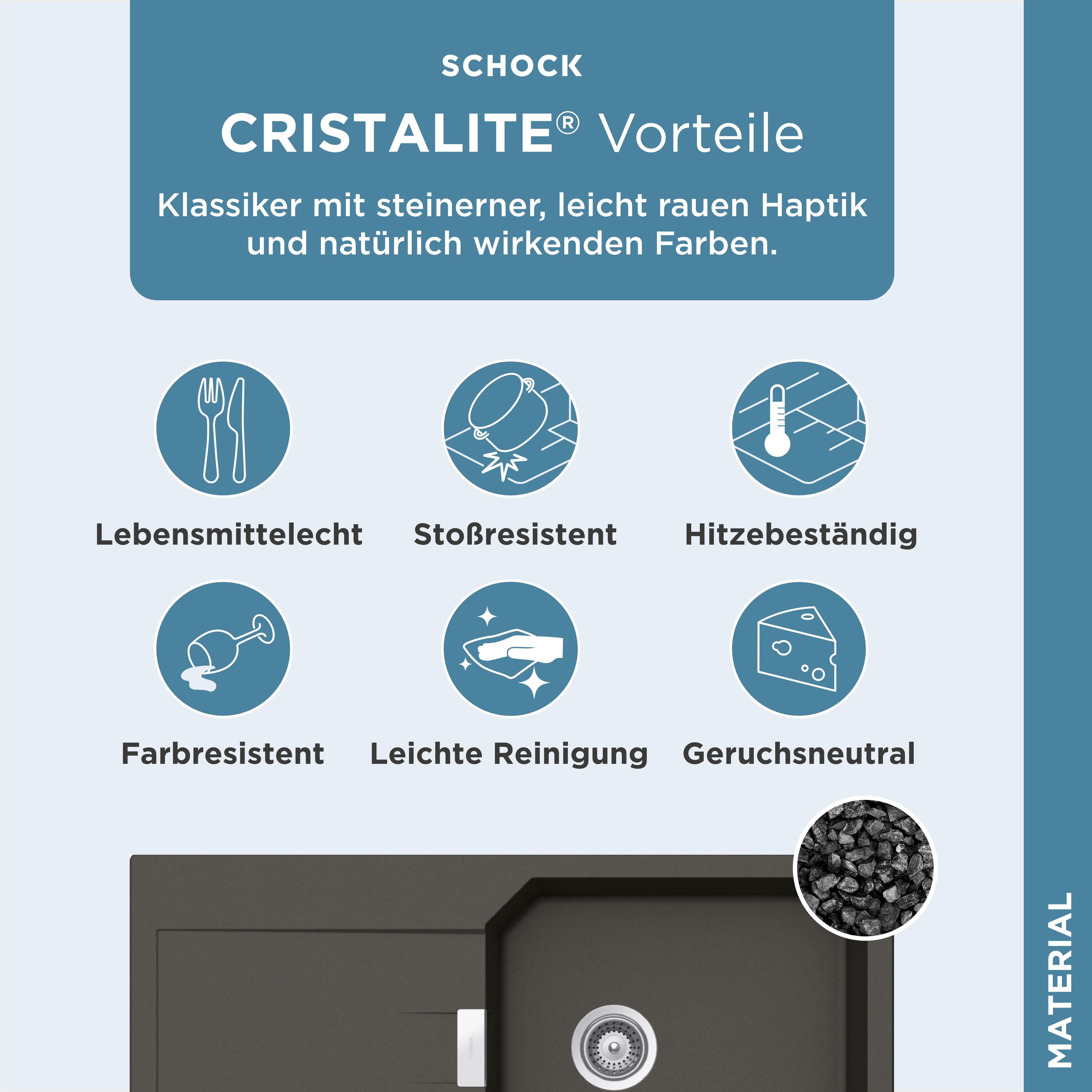 Schock Granieten spoelbak Manhattan D-100L