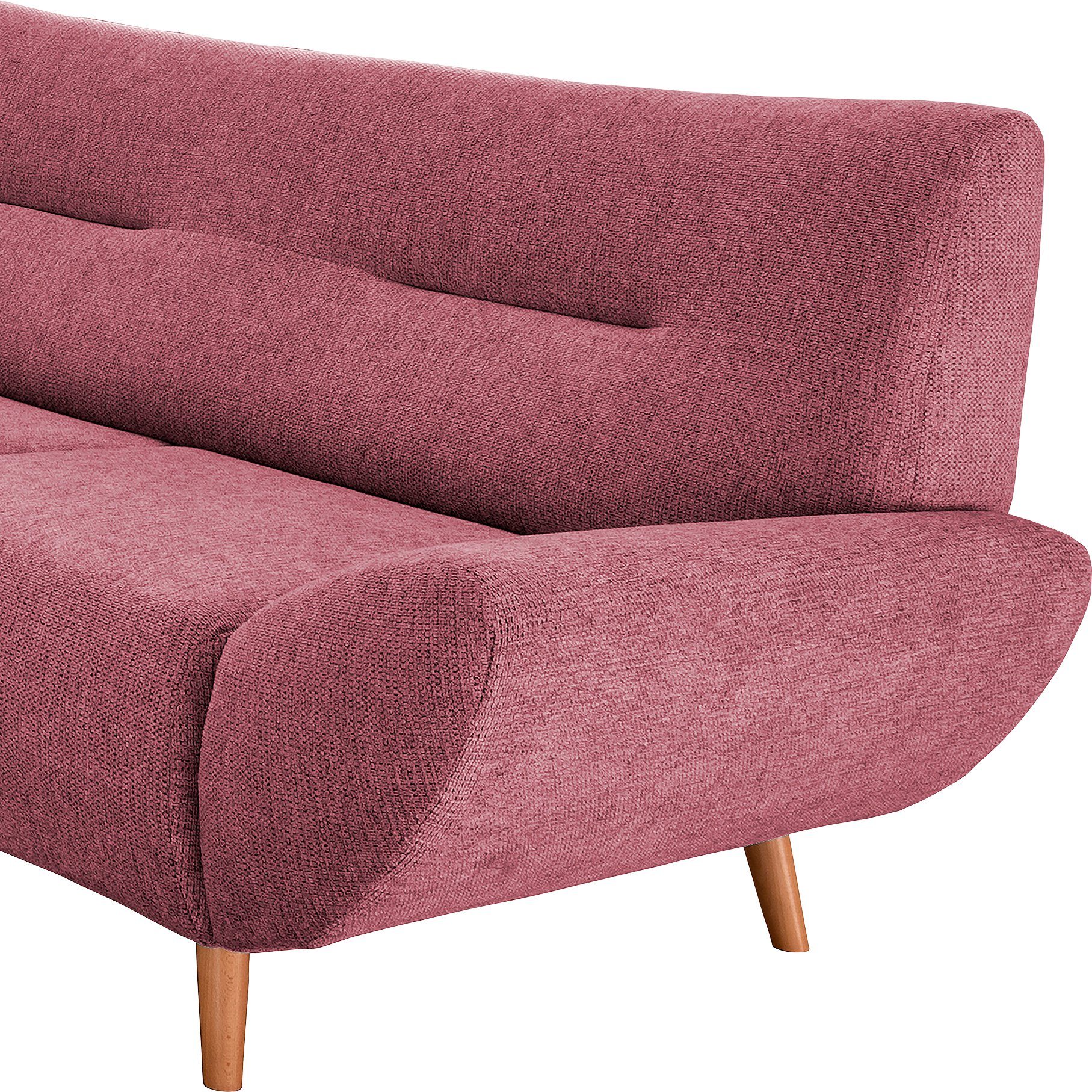 INOSIGN 2-zitsbank Drago elegant en tijdloos, comfortabel, houten voet