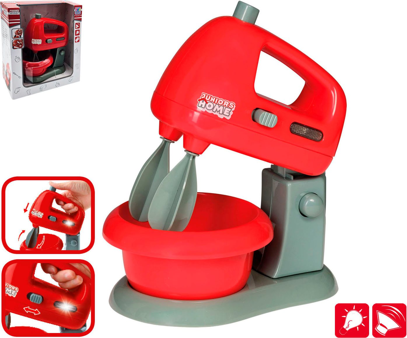Happy People Kinderhuishoudset Staafmixer en mixer met kom
