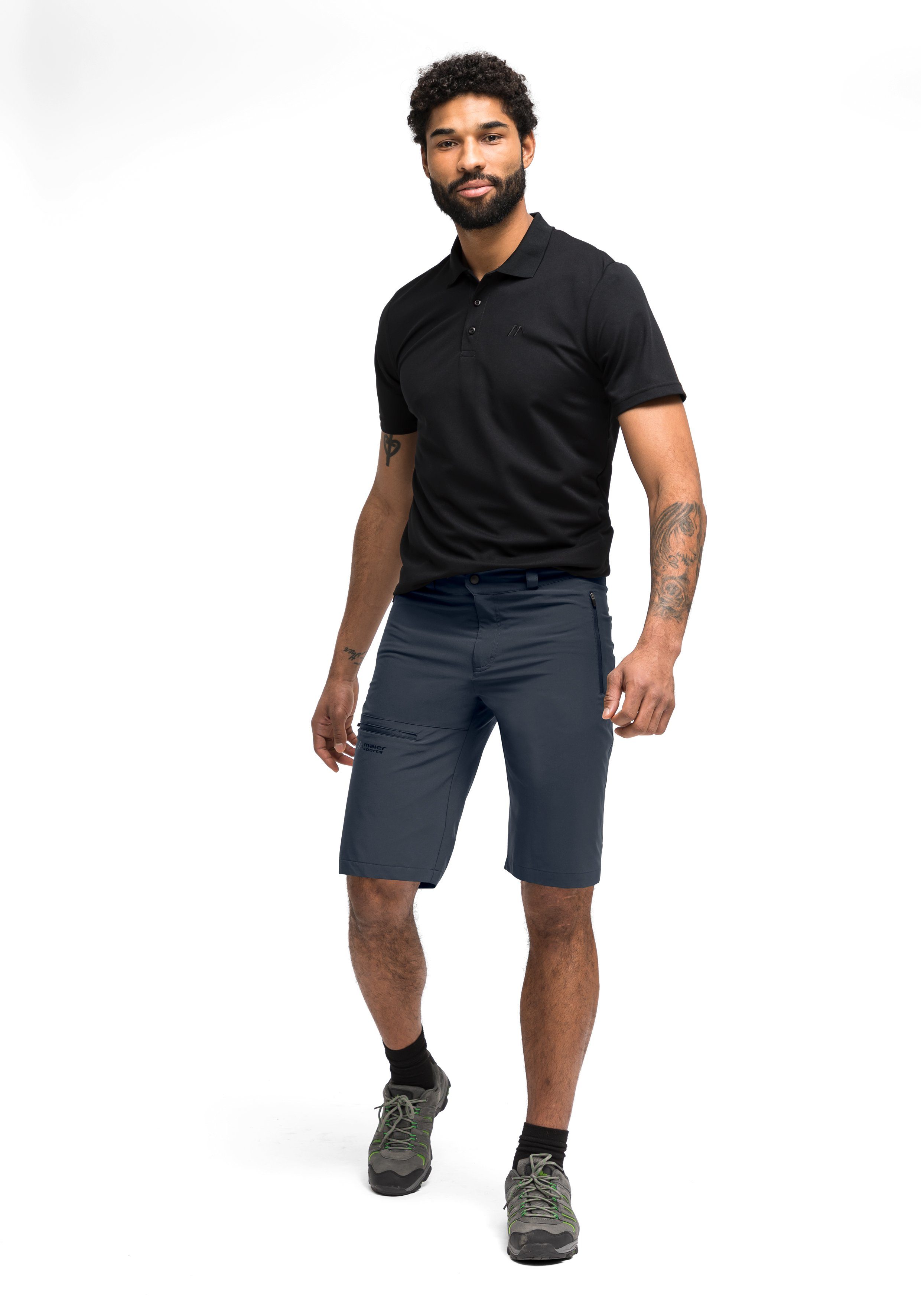 Maier Sports Functionele short Latit short M Sneldrogende functionele bermuda van elastisch materiaal