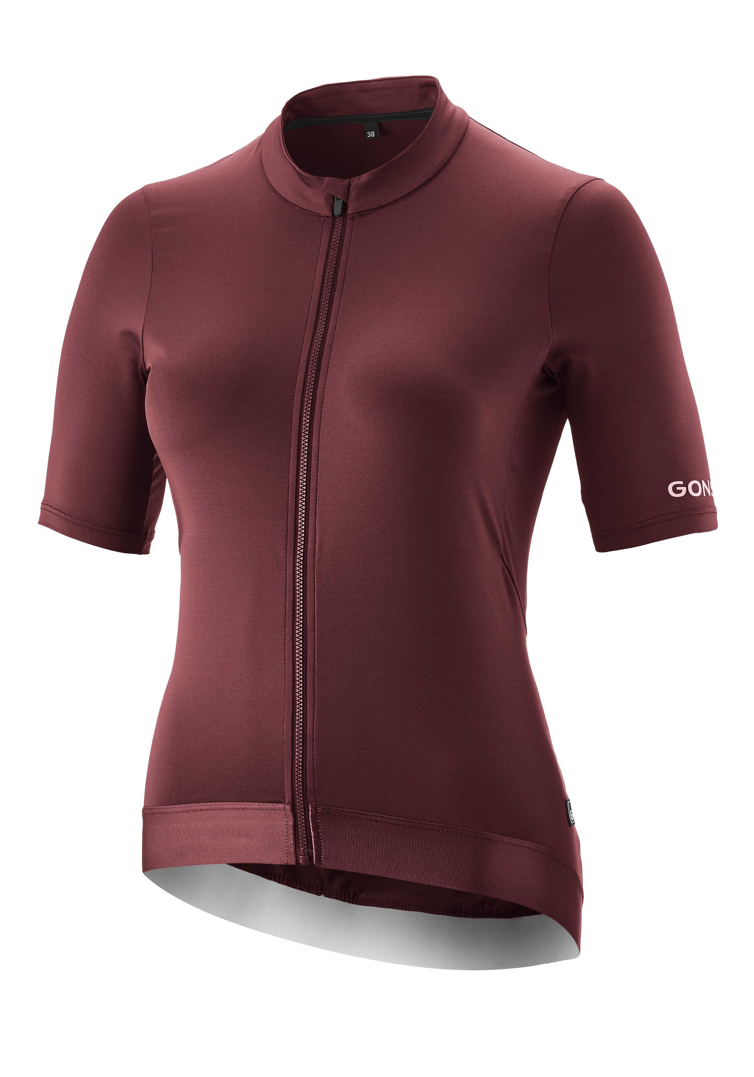 Gonso Fietsshirt Road Jersey W Dames fiets trui korte mouwen, full-zip trui, rugzak, slim fit