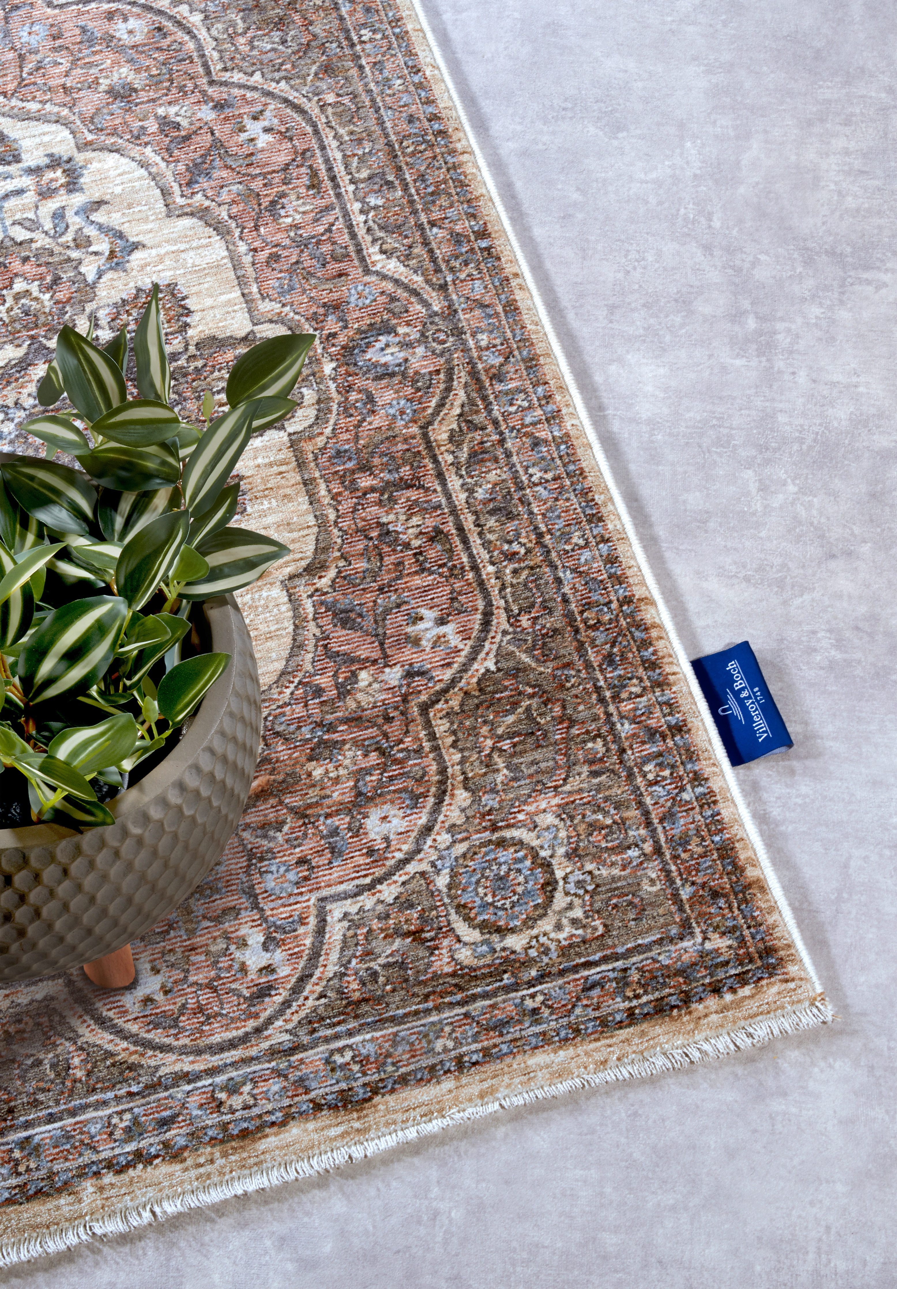 Villeroy & Boch Vloerkleed Renata Loper, oosters, franjes, woonkamer, slaapkamer, vintage