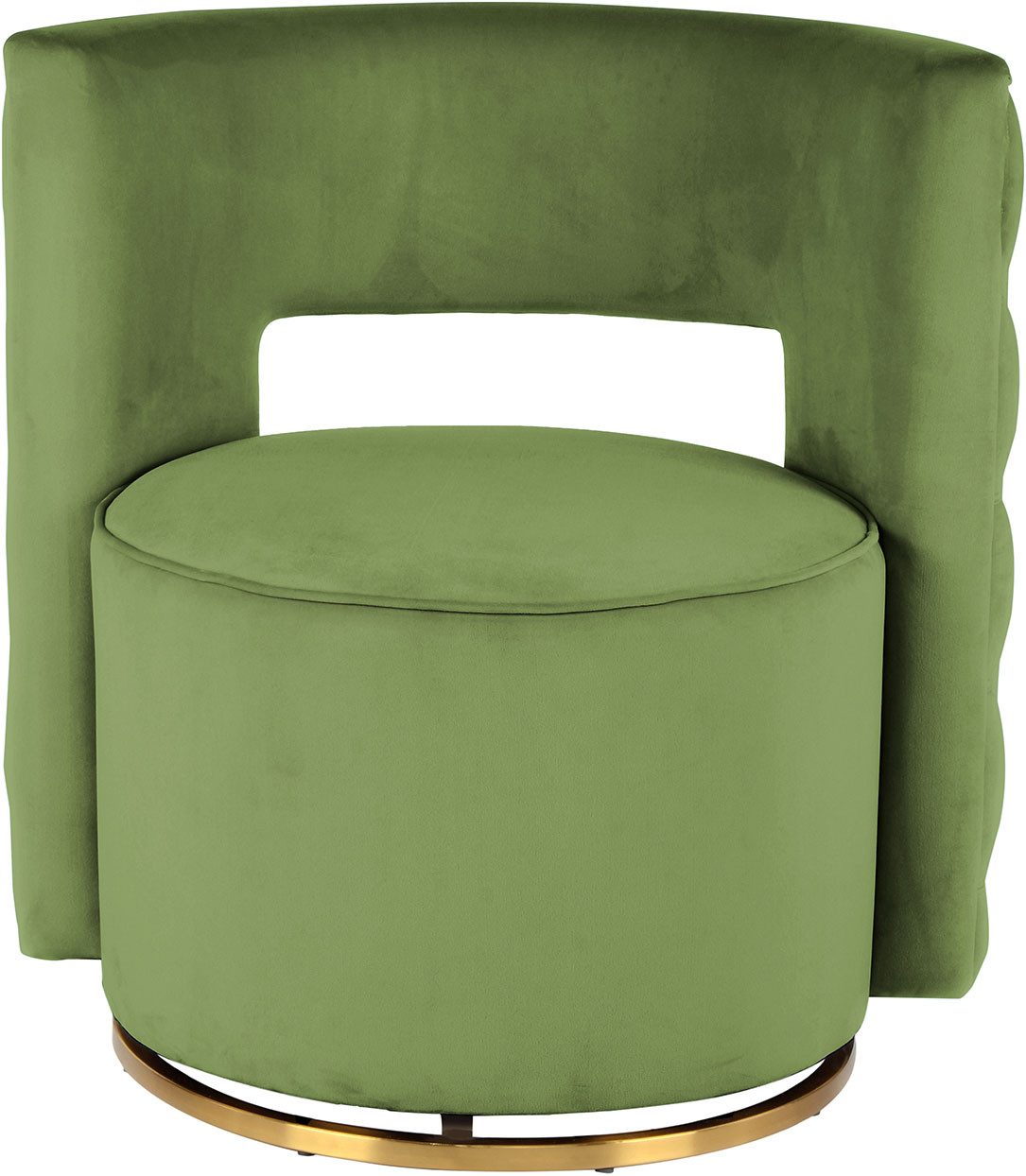 Kayoom Fauteuil Draaistoel Beverly 125, draaibaar, frame van staal, fluweelachtige oppervlakte (1 stuk)