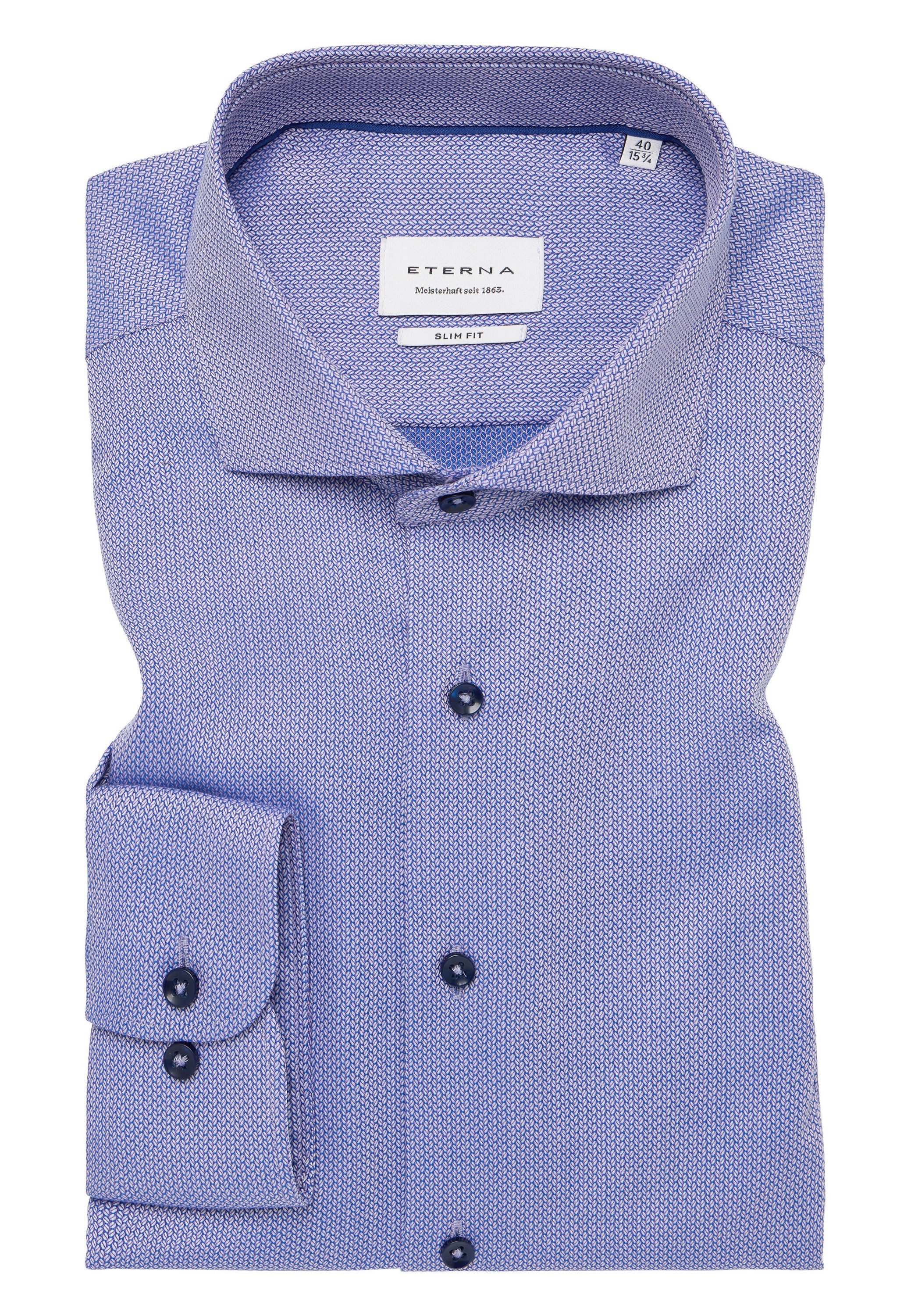 Eterna Overhemd met lange mouwen Slim fit NON IRON (strijkvrij)
