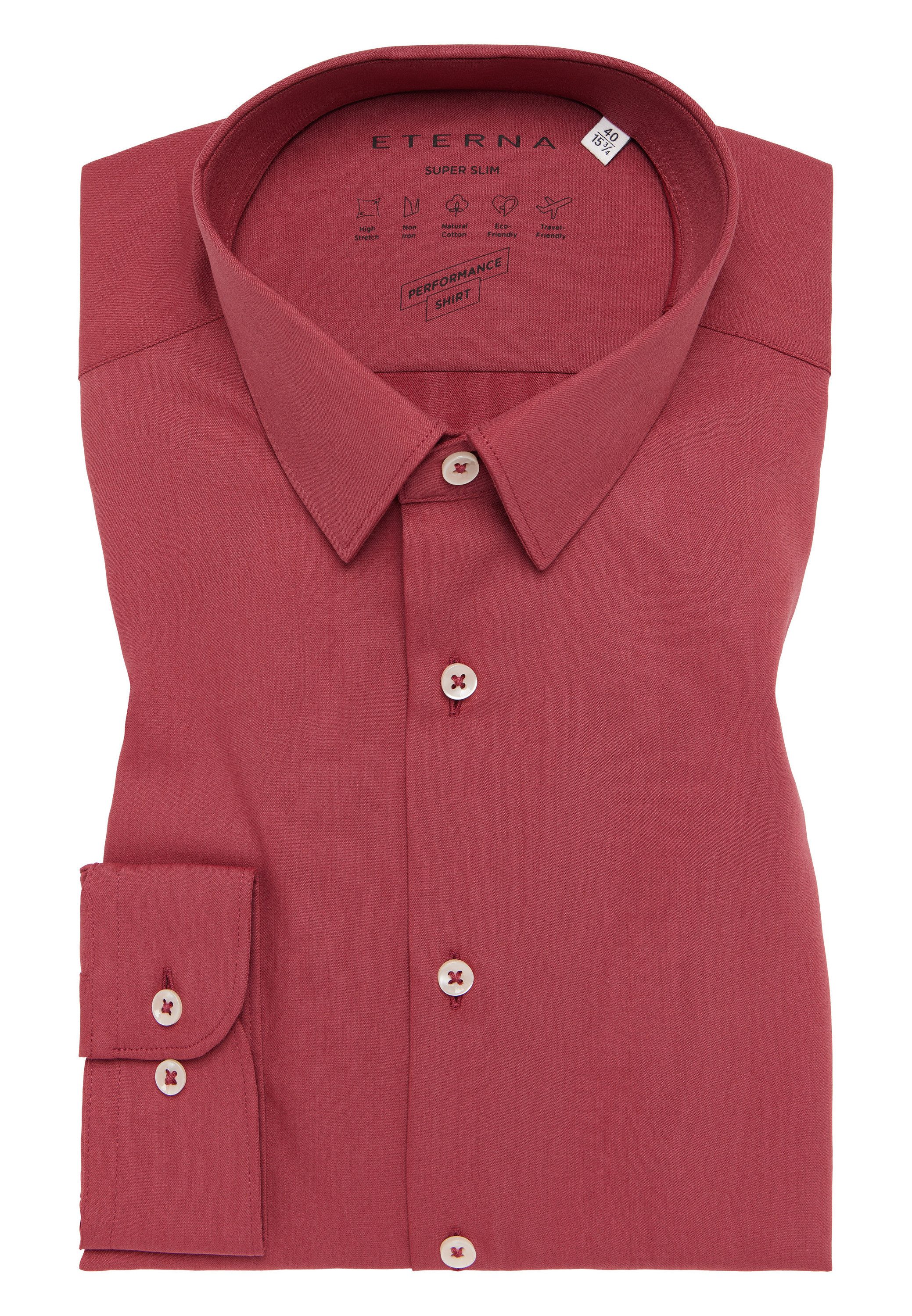 Eterna Overhemd met lange mouwen SUPER SLIM NON IRON (strijkvrij)