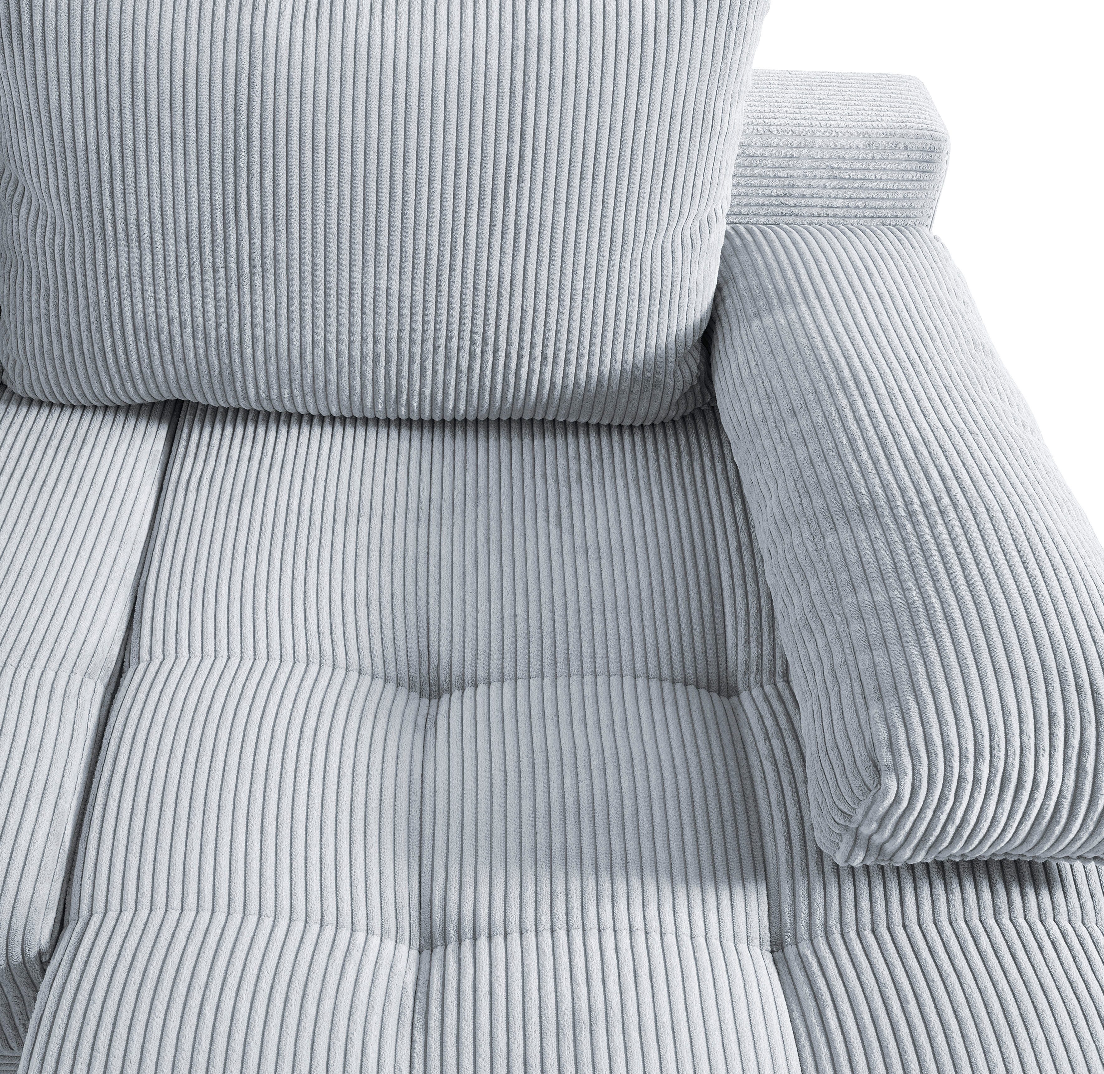 COLLECTION AB Zithoek Josy U-vorm, breedte 269 cm, platweefsel, structuur, kunstleer