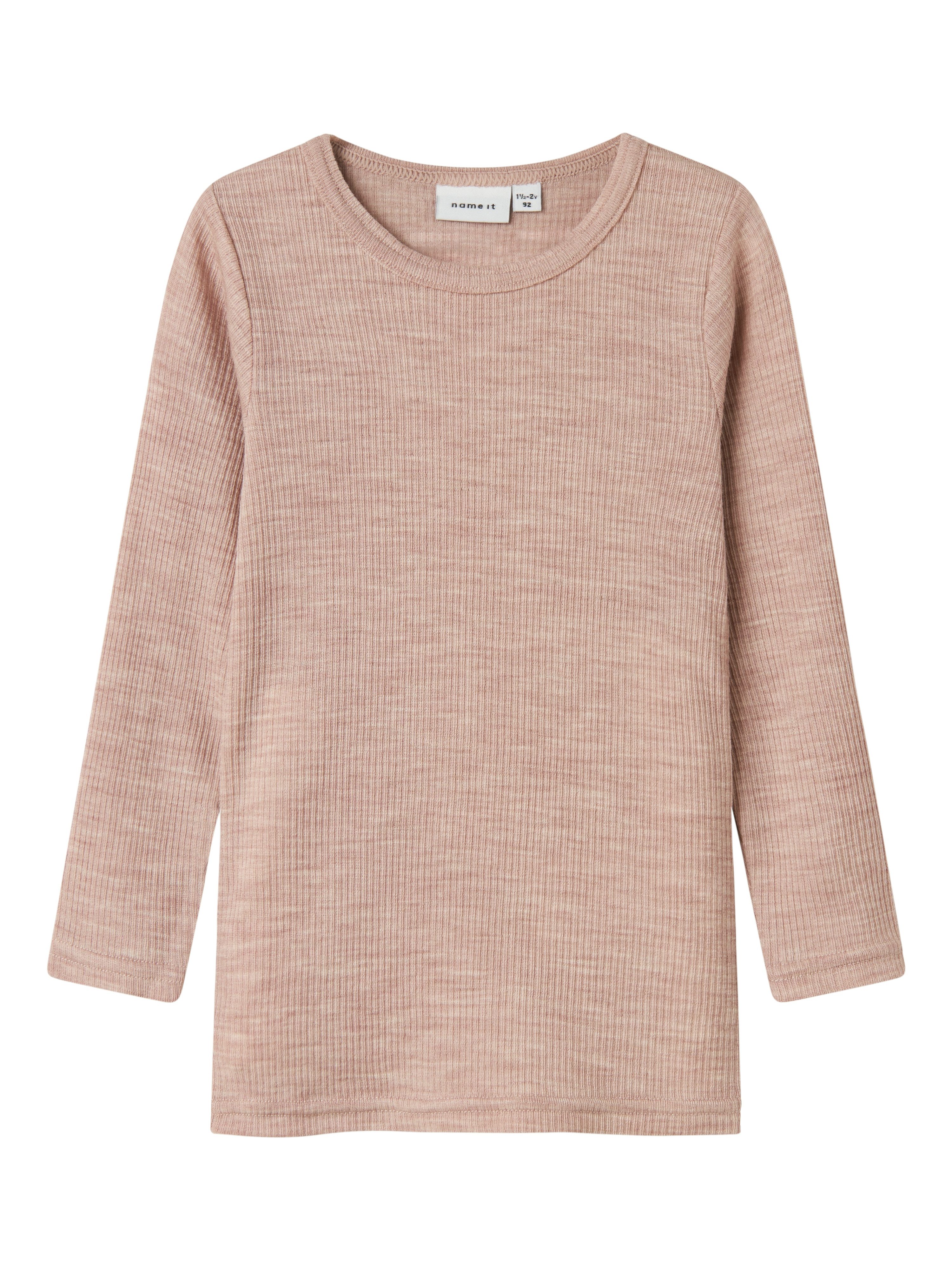 Name It Shirt met lange mouwen NMNWAX WOOL RIB LS TOP NOOS