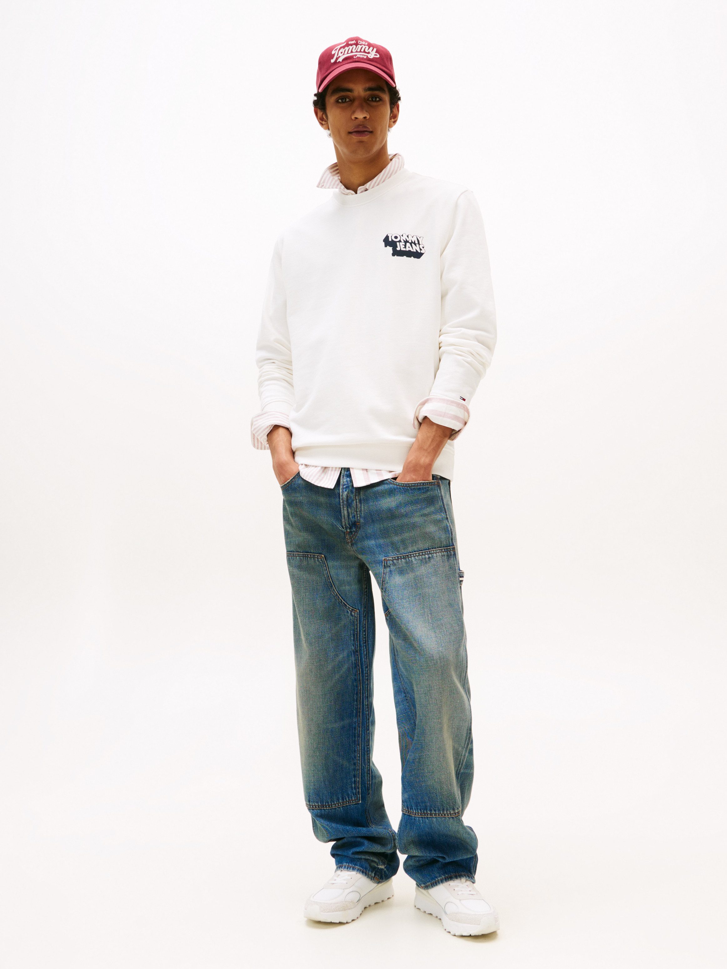 TOMMY JEANS Sweatshirt TJM REG STACK CREW EXT
