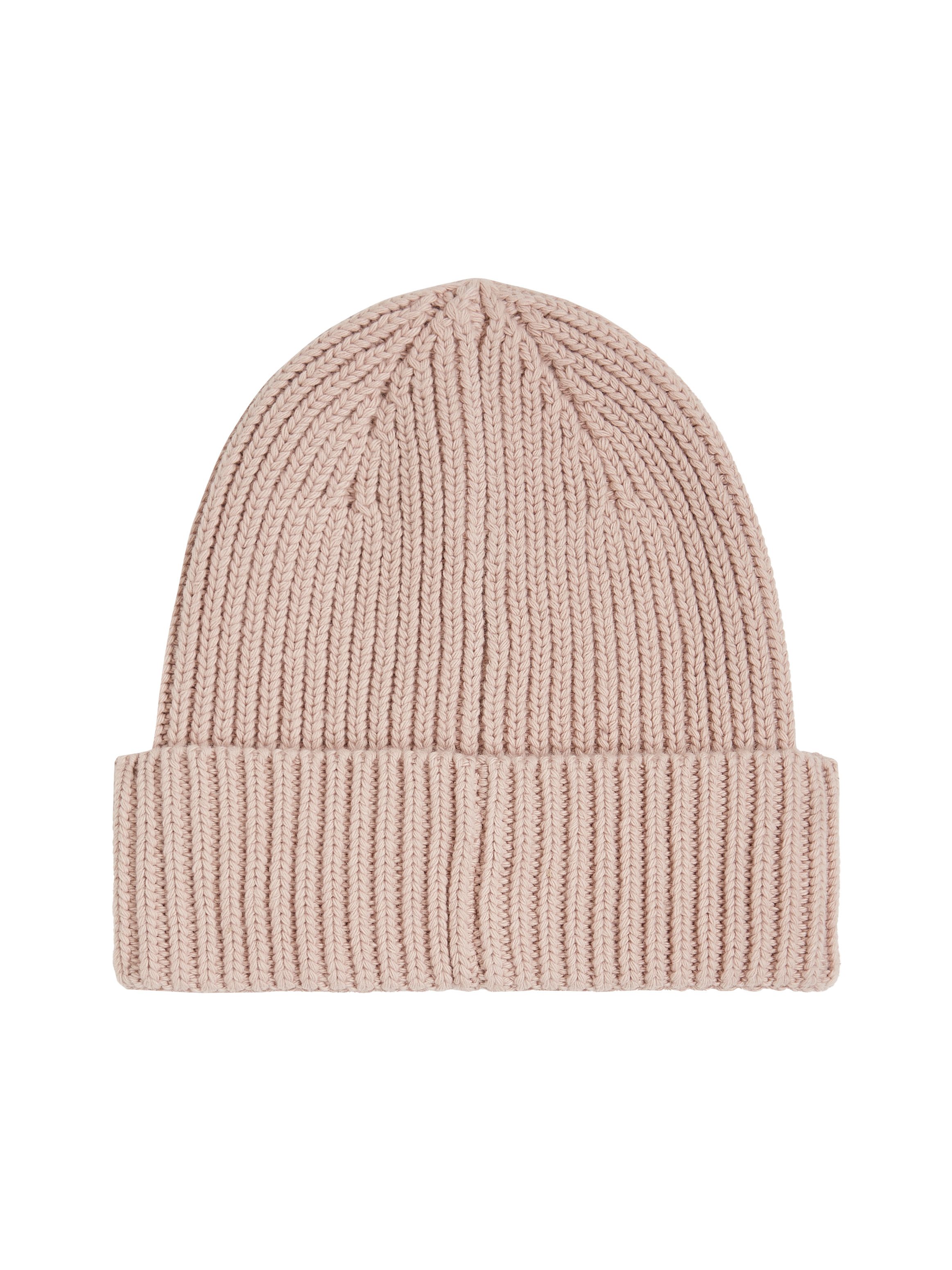 Calvin Klein Beanie CK EMBROIDERY COTTON RIB BEANIE