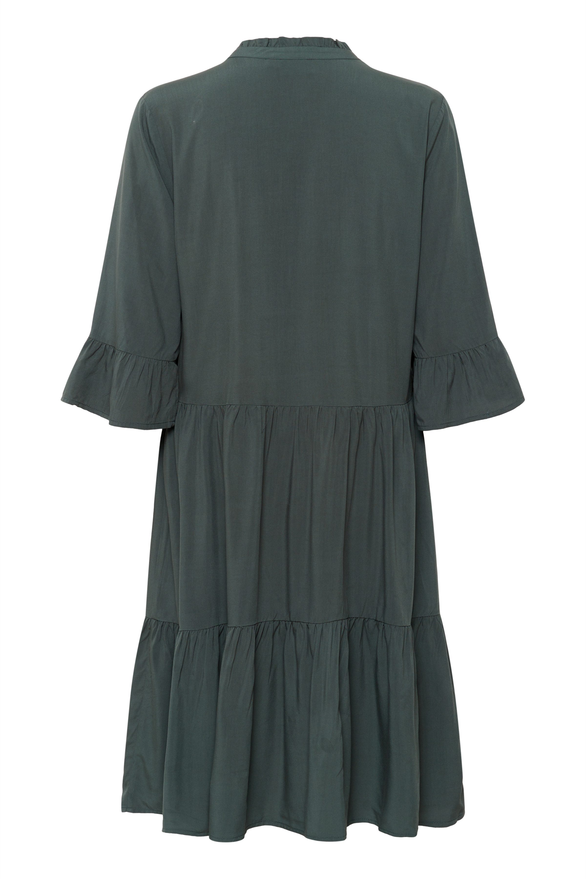 Saint Tropez Blousejurk EdaSZ dress met volants en 3/4 mouwen
