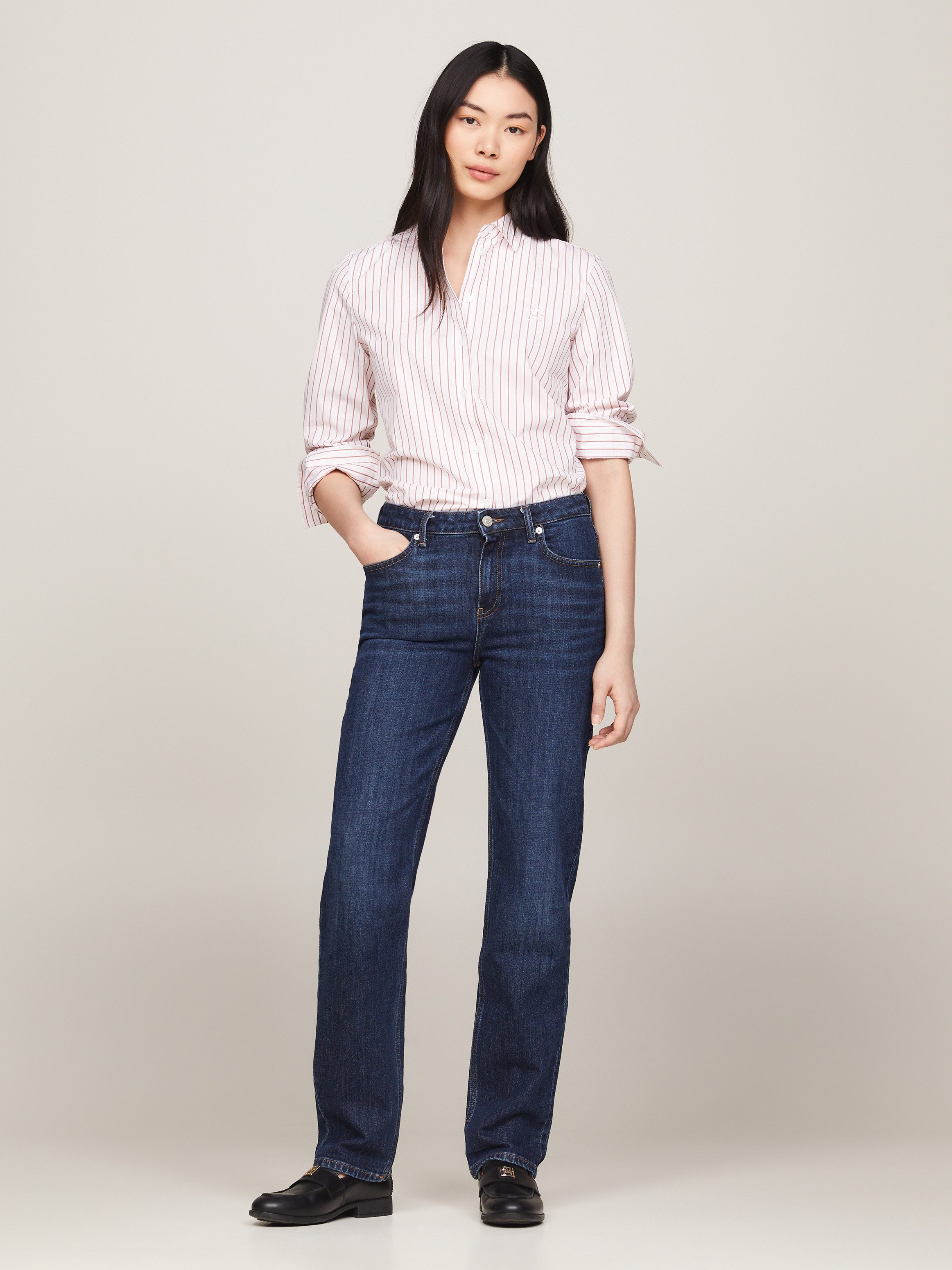 Tommy Hilfiger Straight jeans CLASSIC STRAIGHT RW STAY BLACK
