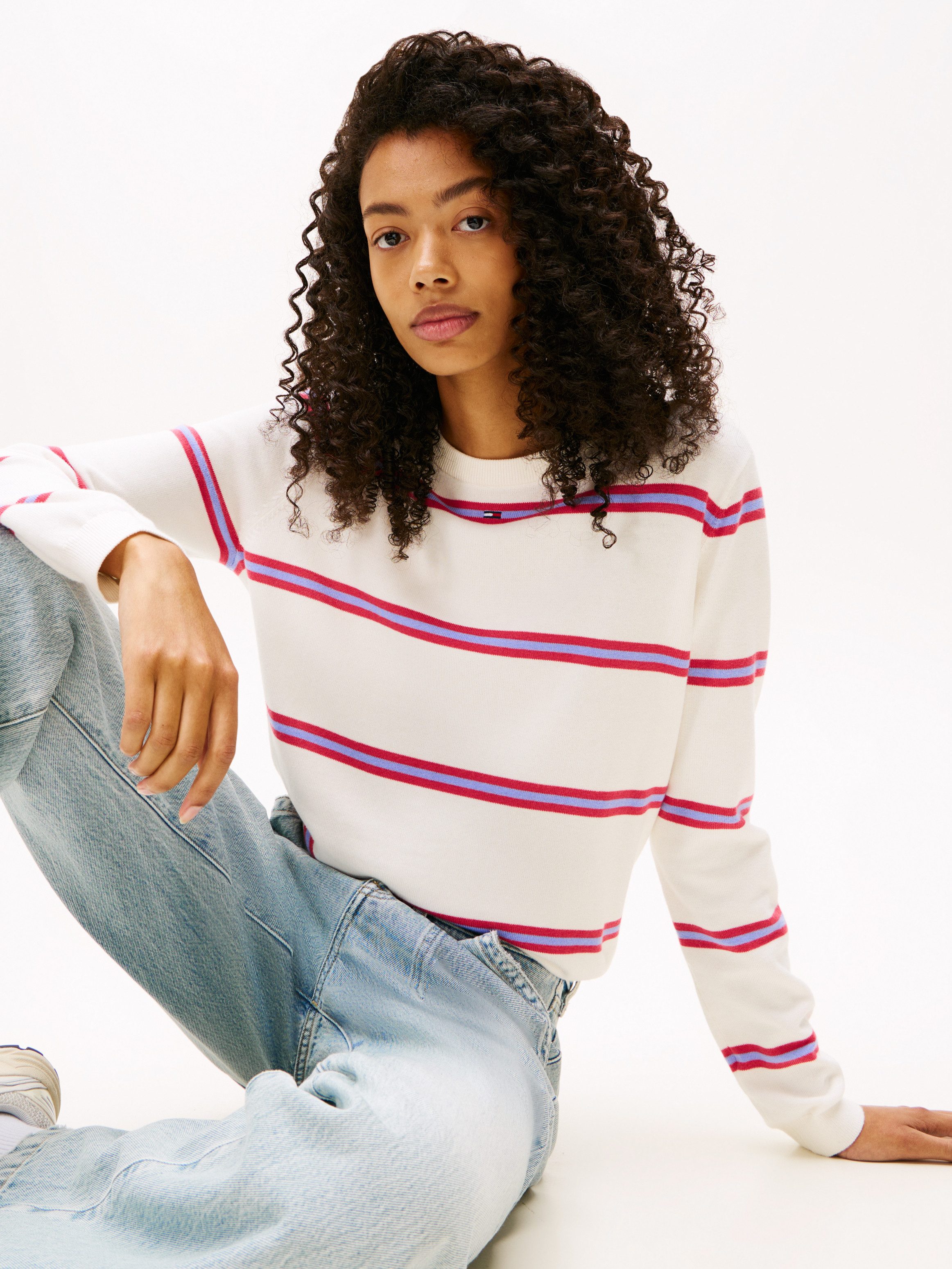 TOMMY JEANS Gebreide trui TJW ESSENTIAL CREW SWEATER EXT