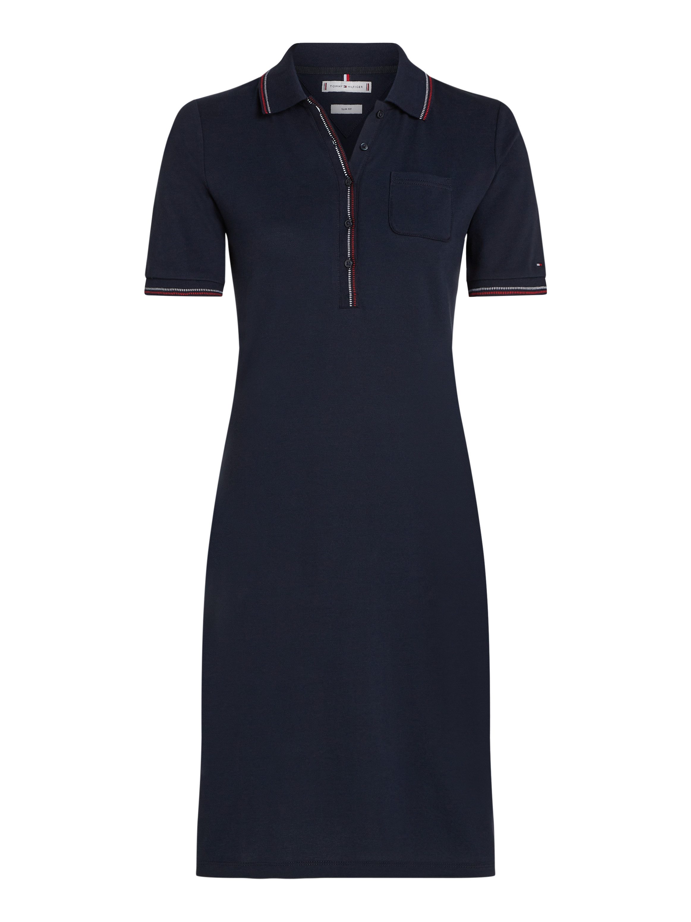 Tommy Hilfiger Polojurk SLIM RWB TIPPING POLO 1/2SLV DRS