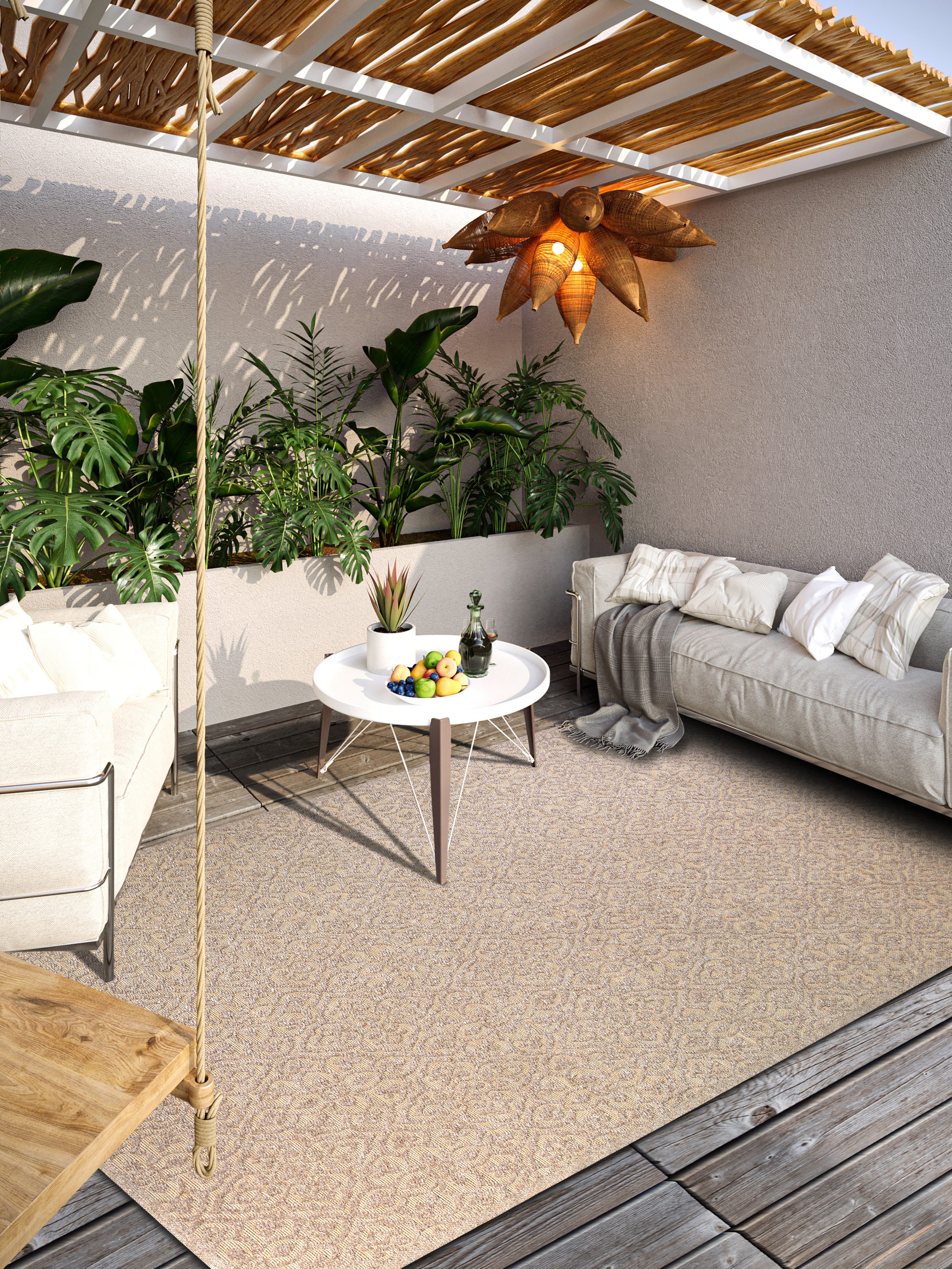 Villeroy & Boch Outdoorkleed Julie In-& Outdoor, Vlakweefsel, weerbestendig, Terras, Balkon, modern, Trend