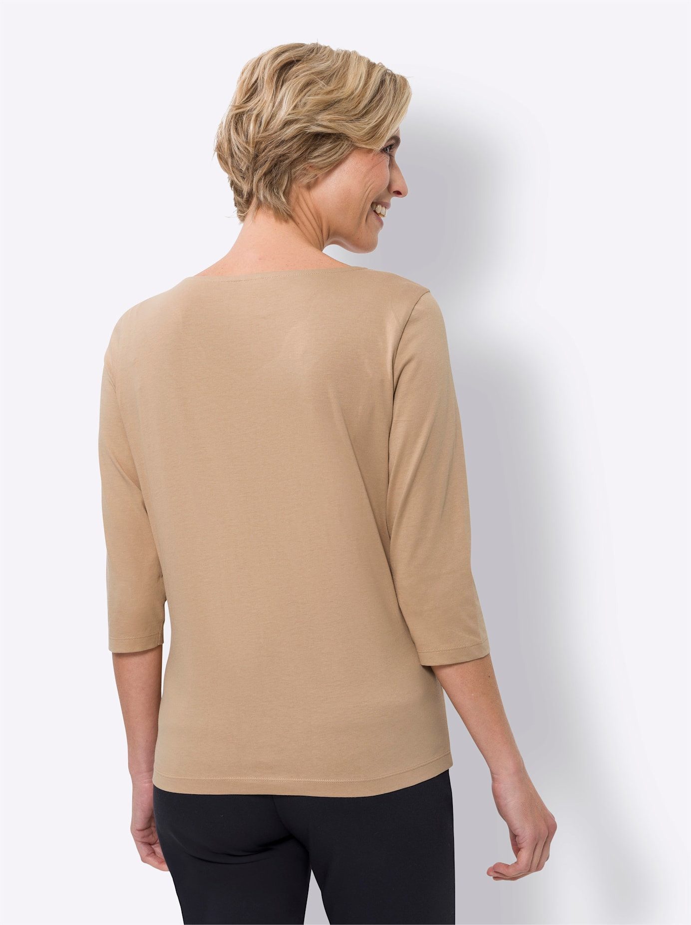 Classic Basics Shirt met 3/4 mouwen Shirt (1-delig)