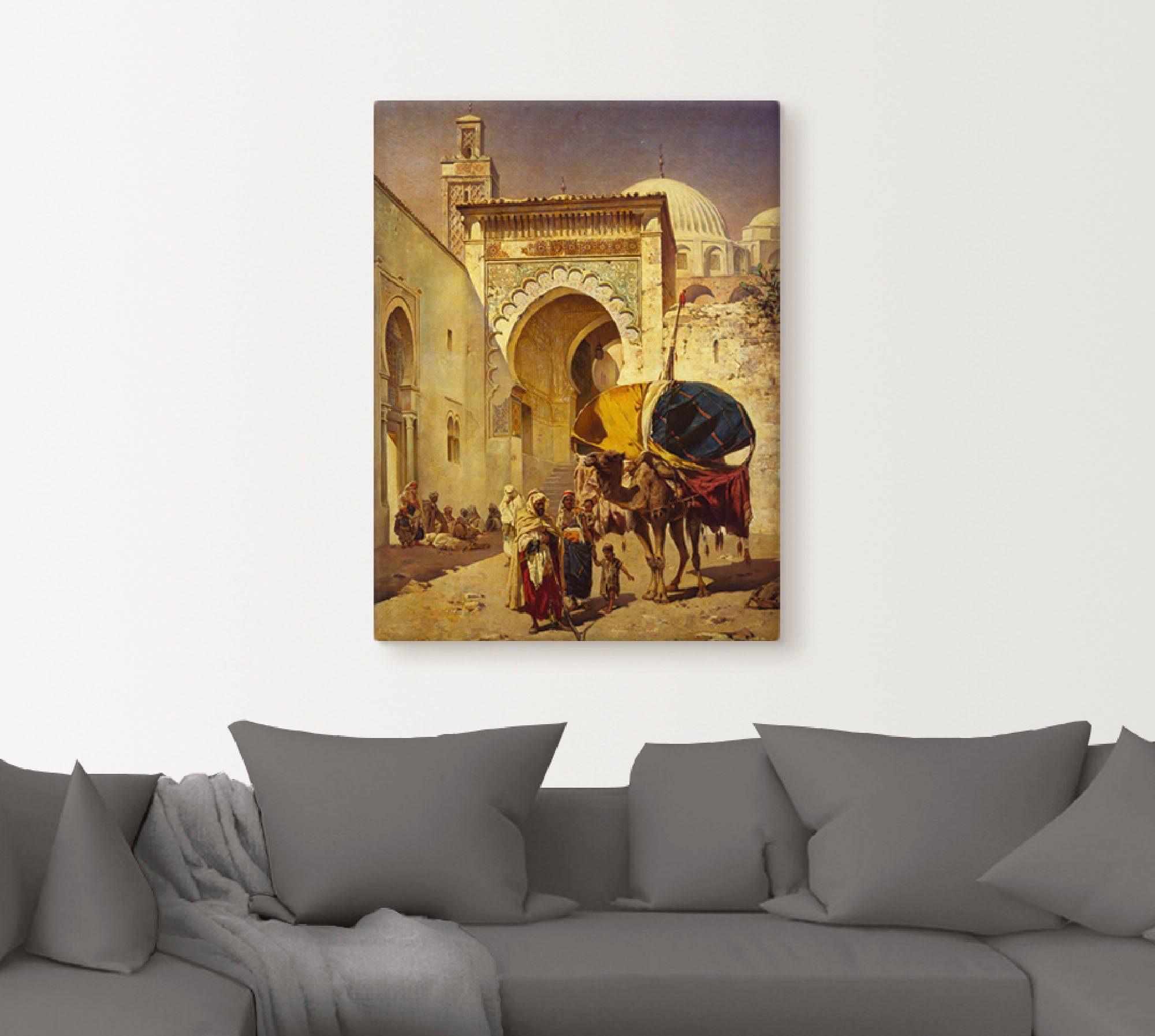 Artland Artprint Een Arabisch straattafereeltje. als artprint op linnen, poster, muursticker in verschillende maten
