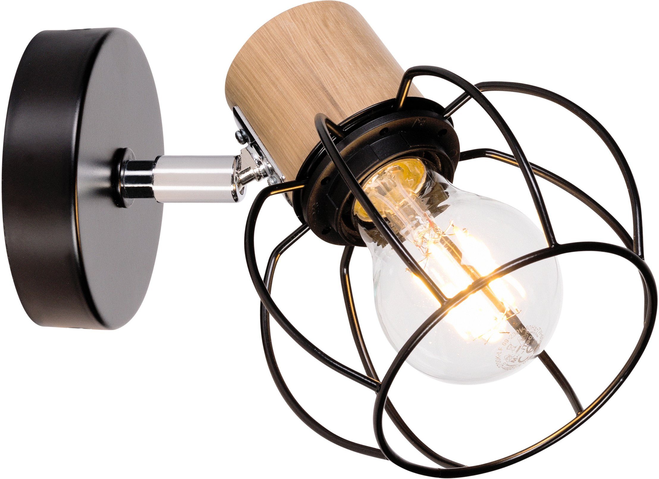 BRITOP LIGHTING Wandlamp Phiphi Decoratieve lamp van metaal, bijpassende LM E27 / excl., made in Europe (1 stuk)