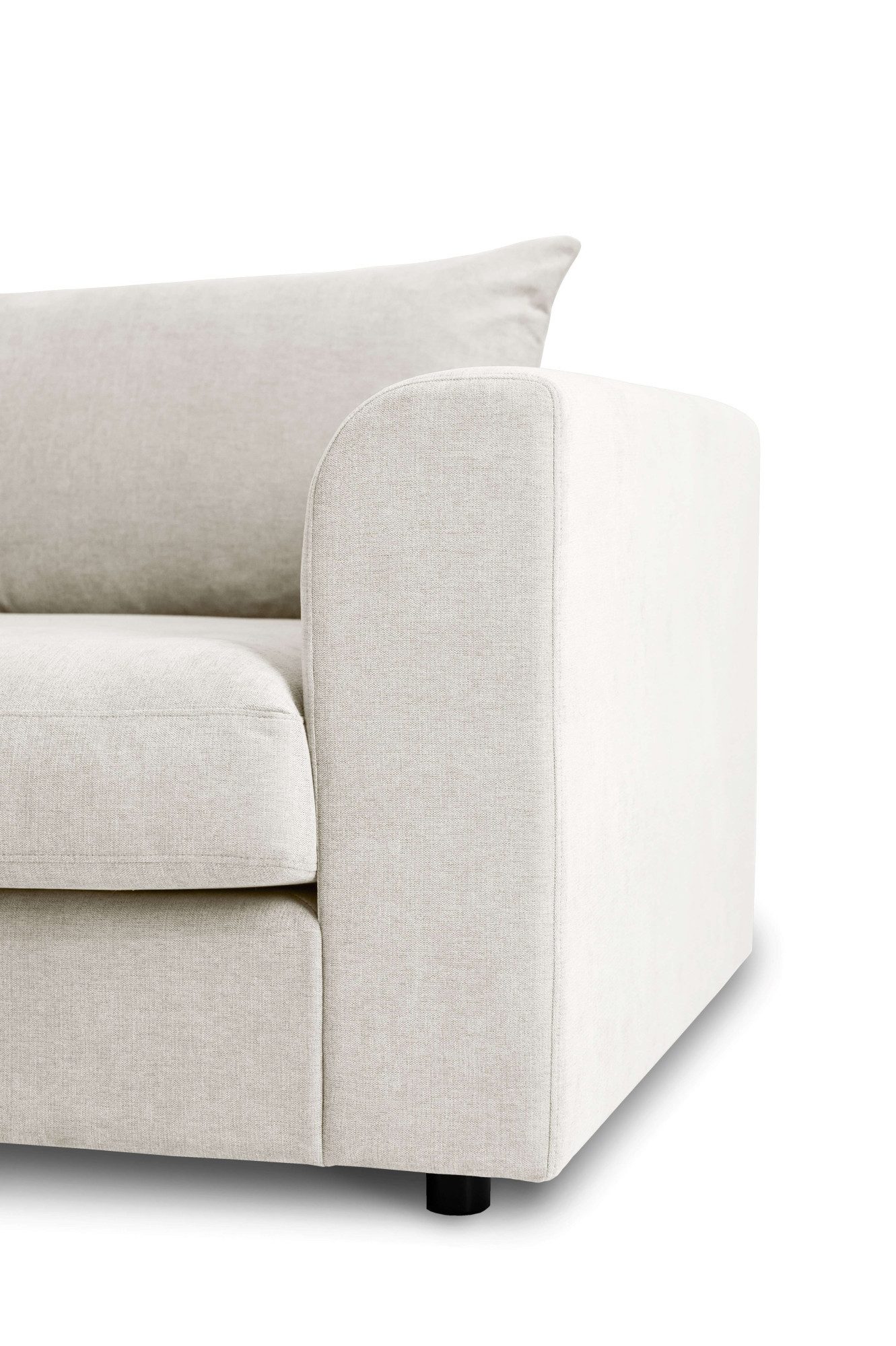 LeGer Home by Lena Gercke Hoekbank Avelina Breedte 297 cm, in cord- en chenille-stof, rugkussen met veren (2-delig)