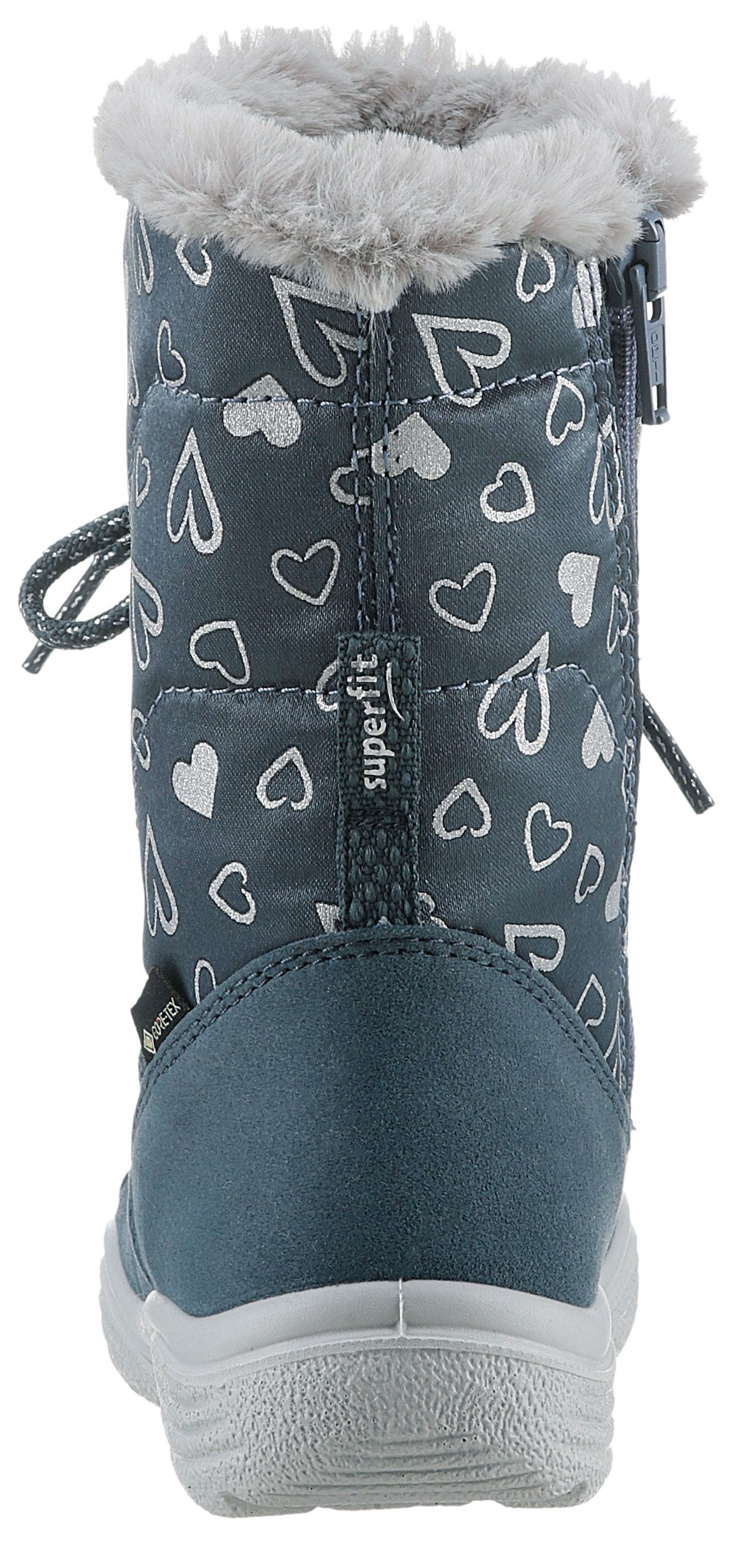 Superfit Winterlaarzen CRYSTAL WMS: middel Sneeuwlaarzen veterschoenen winterlaars met glitter