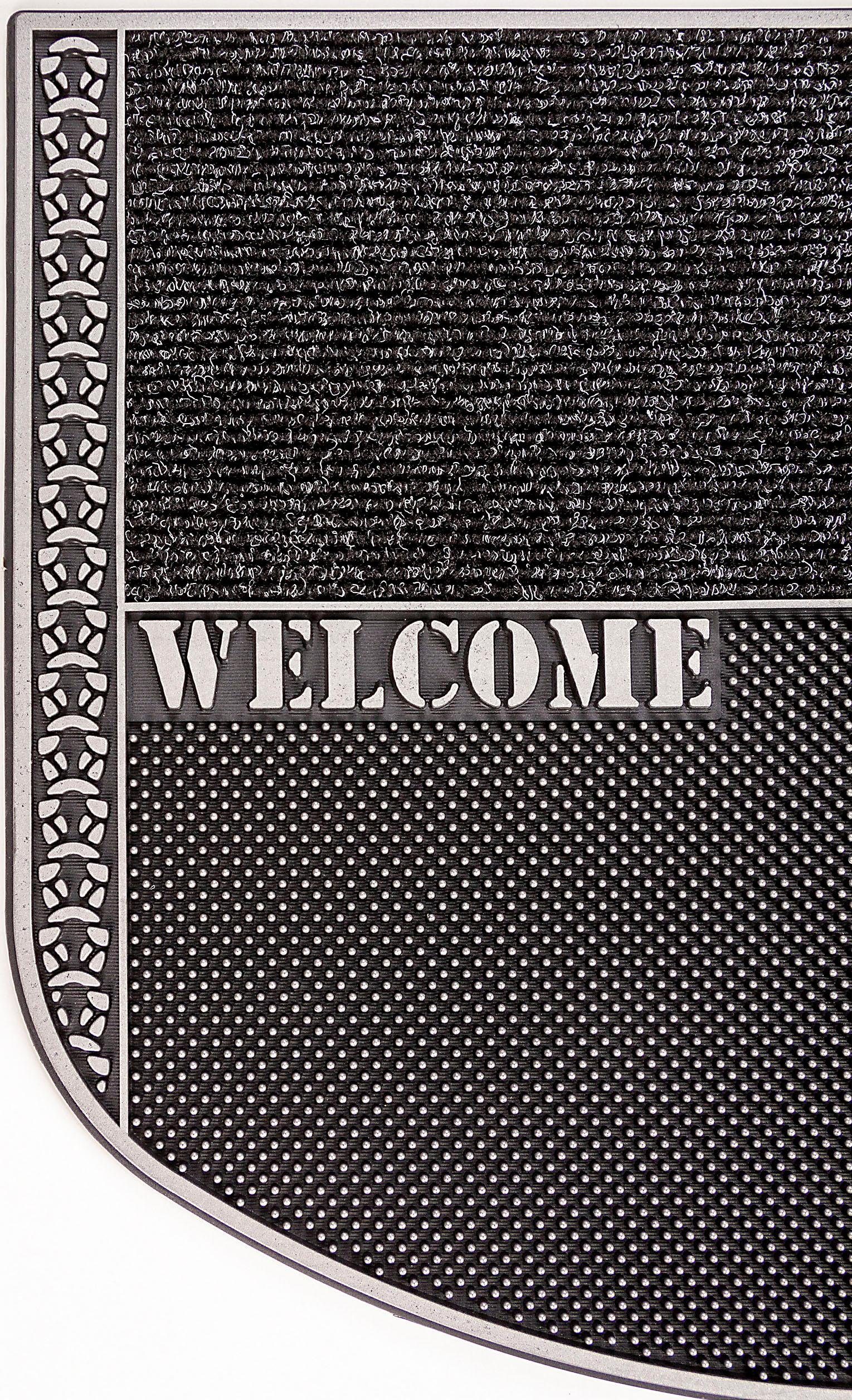 Home2Fashion Mat TC Clean In & Out Vuilafstotende mat, met tekst, robuust, geschikt voor binnen en buiten