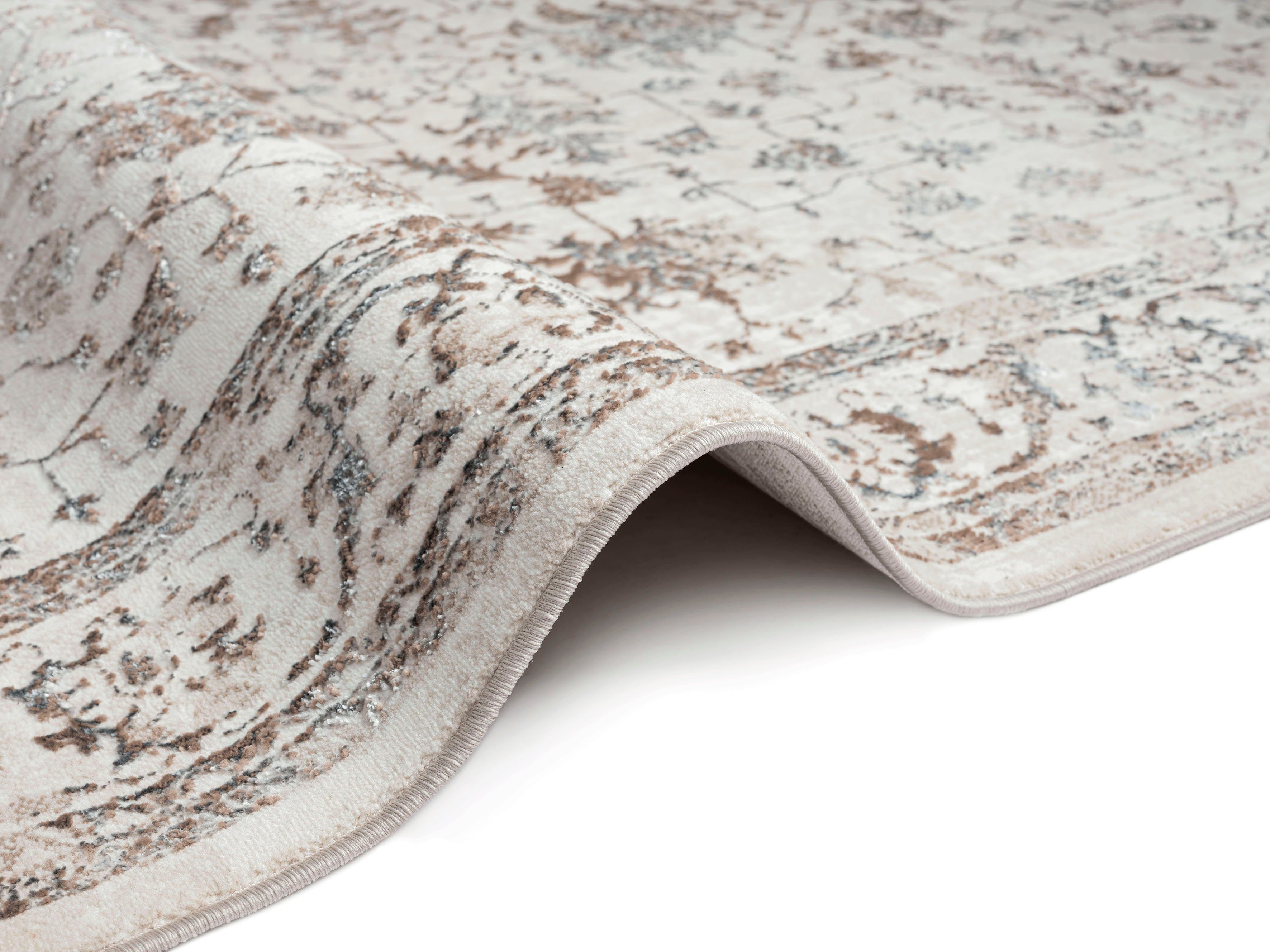 merinos Vloerkleed Creation 50112 elegant, glanzend, kortpolig, onderhoudsvriendelijk, woonkamer
