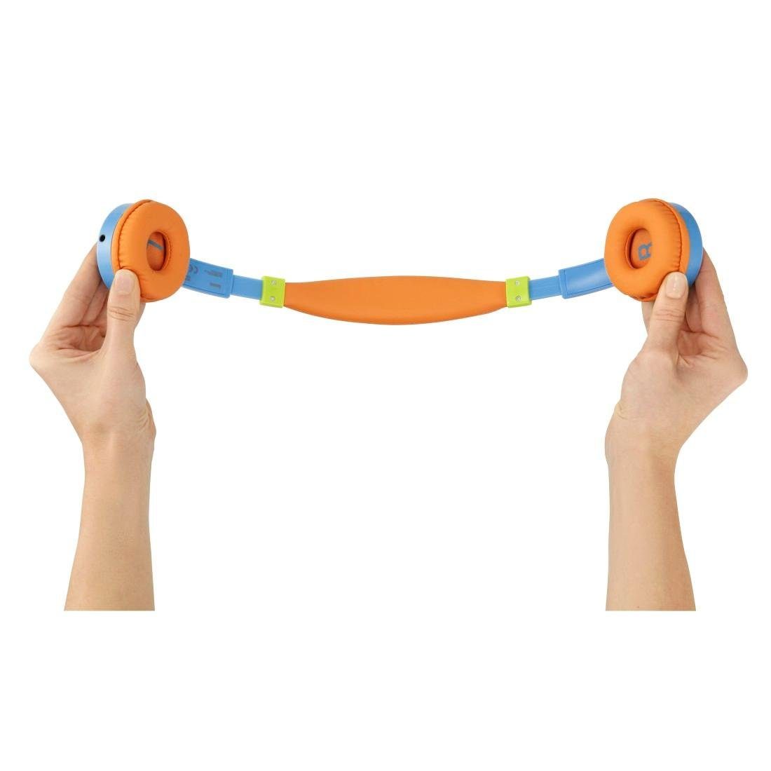 Hama Kinder koptelefoon Kindkoptelefoon met kabel (85 dB volume beperking, on-ear) Maat verstelbaar, geïntegreerde microfoon, Siri en Google Assistant