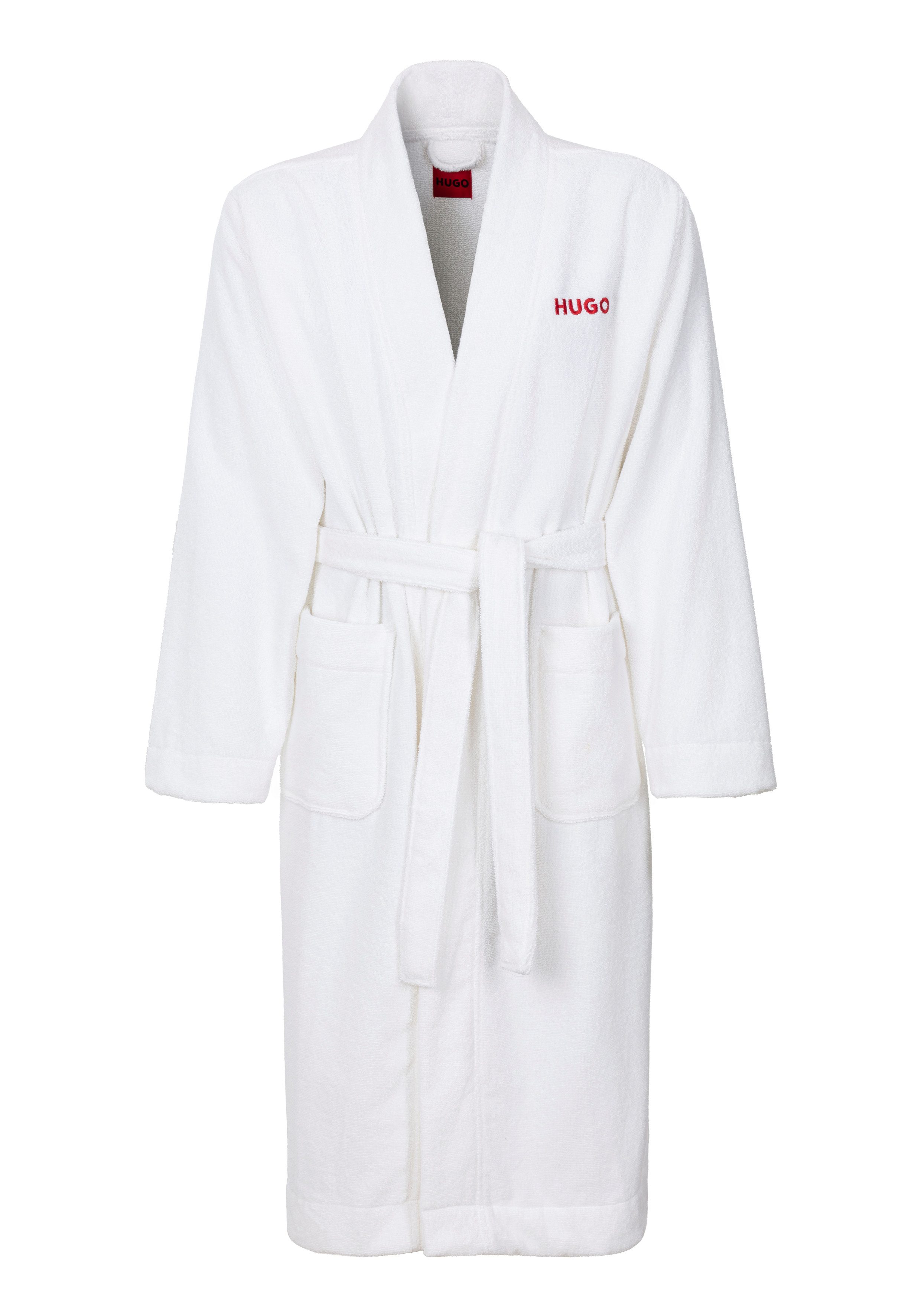HUGO underwear Badjas Terry Gown met een bindceintuur (2 stuks, Met een bindceintuur) dames badjassen maat S (48) wit