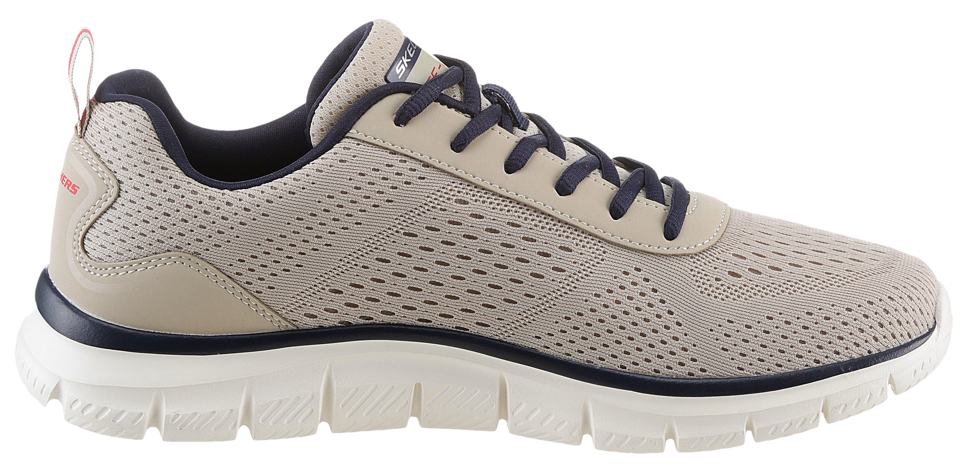 Skechers Slip-on sneakers TRACK-LESHUR Vrijetijdsschoen, trainingsschoen, instapschoen in materiaalmix