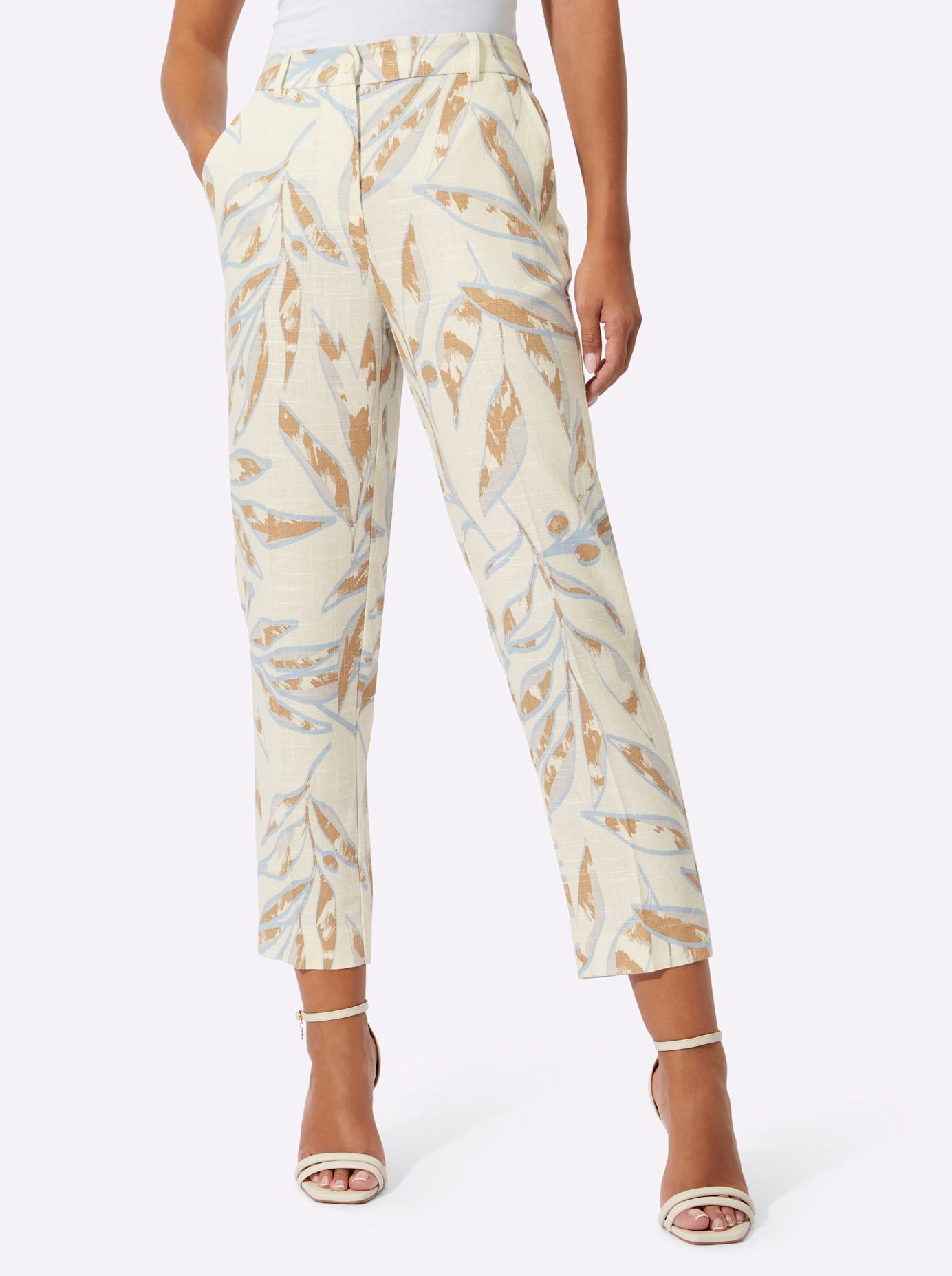 Creation L 7/8 broek dames 7/8-broeken maat 48 beige
