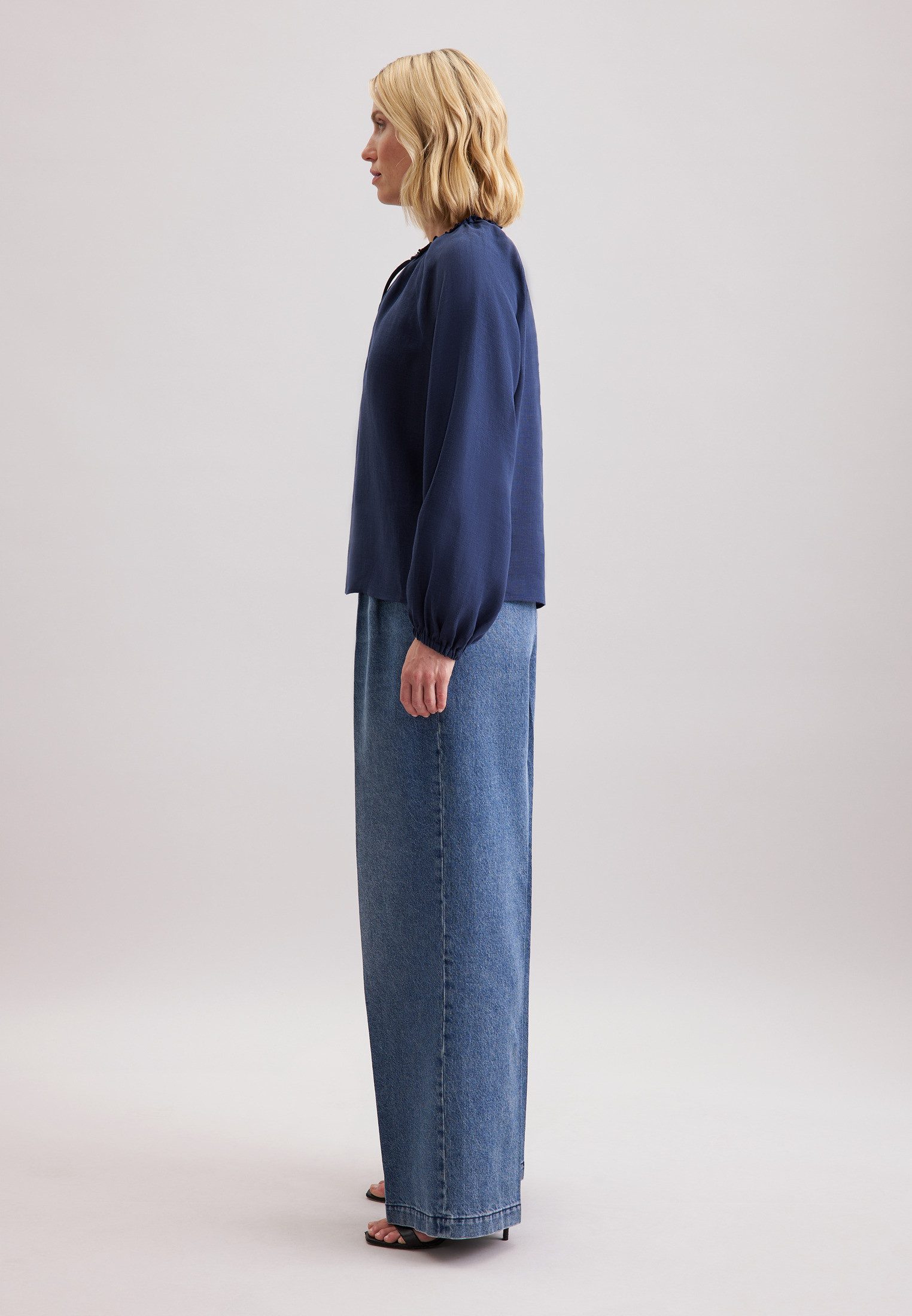 seidensticker Klassieke blouse Zwarte roos