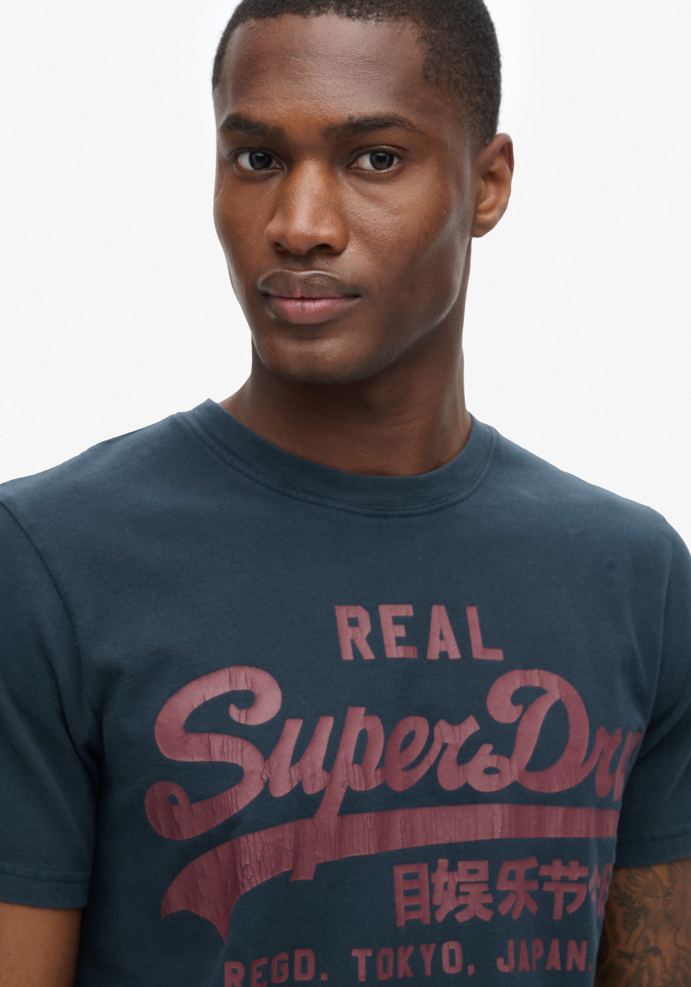 Superdry Shirt met ronde hals CLASSIC VL GRAPHIC T SHIRT
