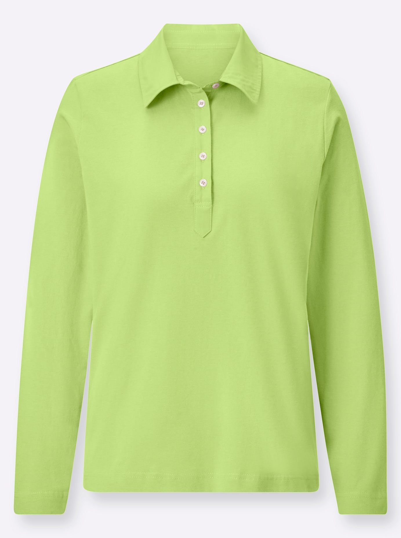 Casual Looks Poloshirt met lange mouwen Poloshirt (1-delig)