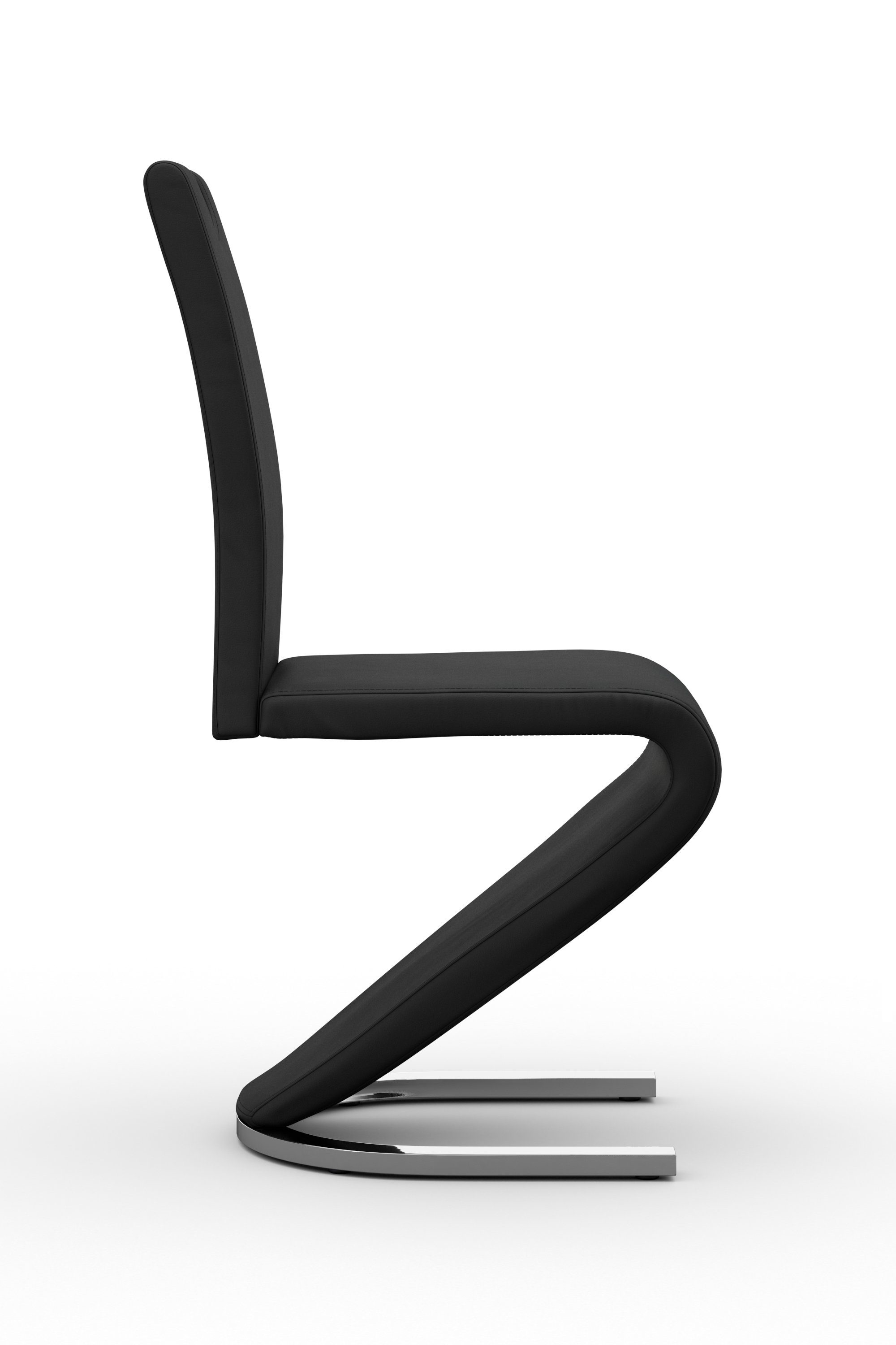 Homexperts Eetkamerstoel Zora 02 Bekleding in imitatieleer, rugleuning met handgreep voor eenvoudig terugtrekken (set, 2 stuks)