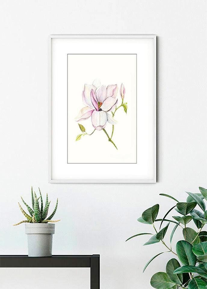 Komar Wanddecoratie Magnolia Shine Wanddecoratie - zonder lijst (1 stuk)