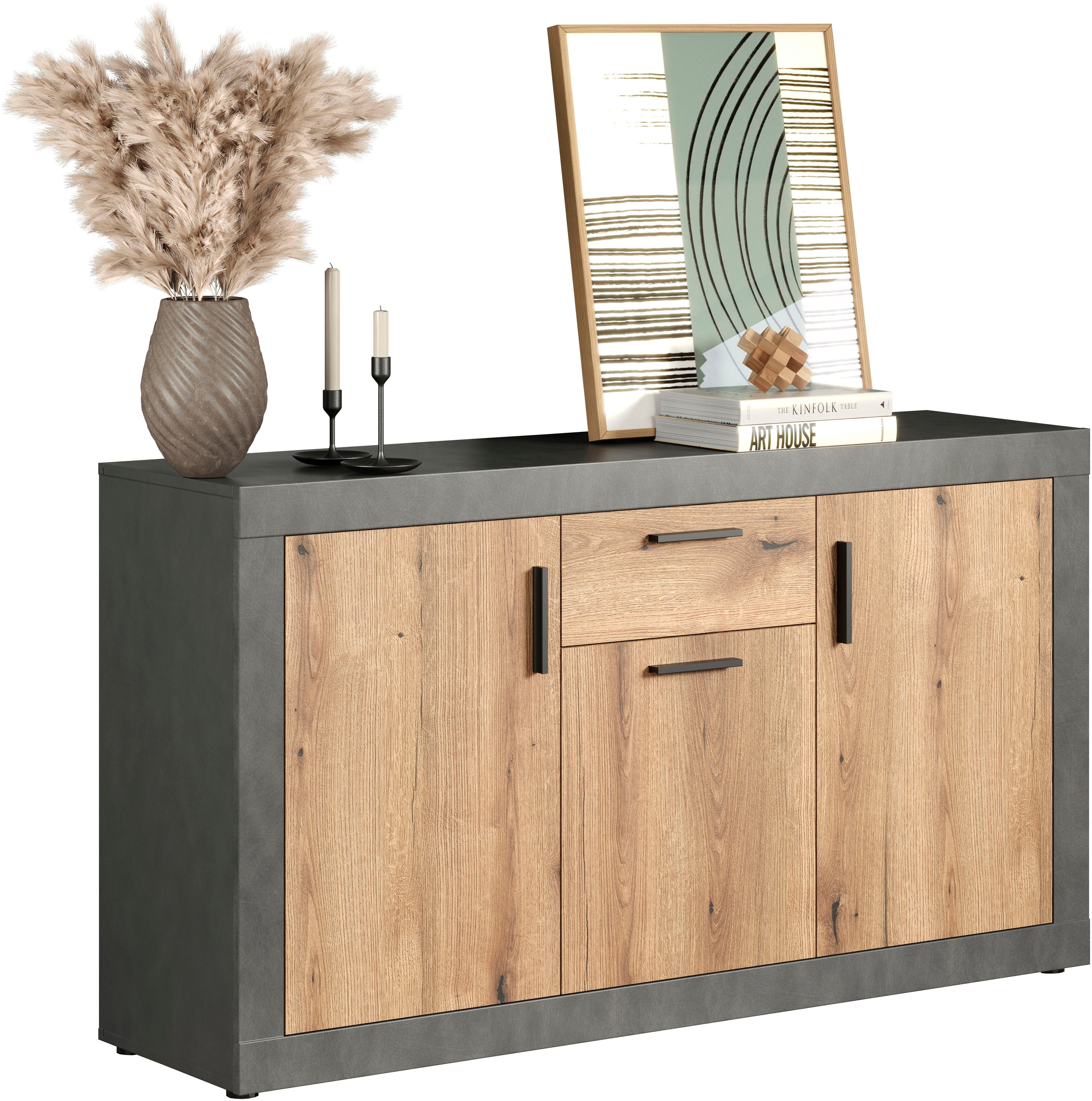 INOSIGN Dressoir Bergen Commode, flexibele opbergruimte, Breedte 149 cm (1 stuk)
