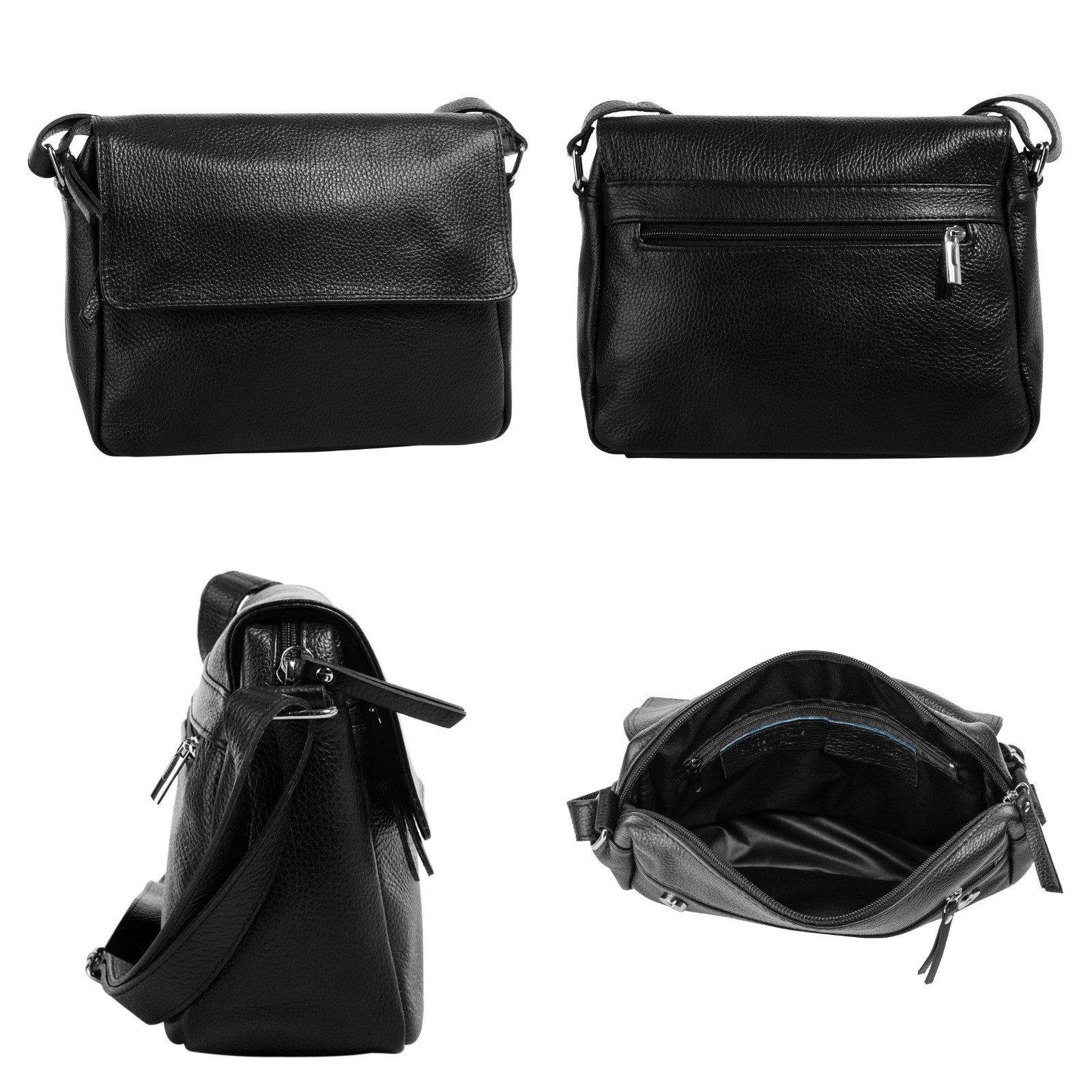 Samantha Look Schoudertas echt leer, made in italy
