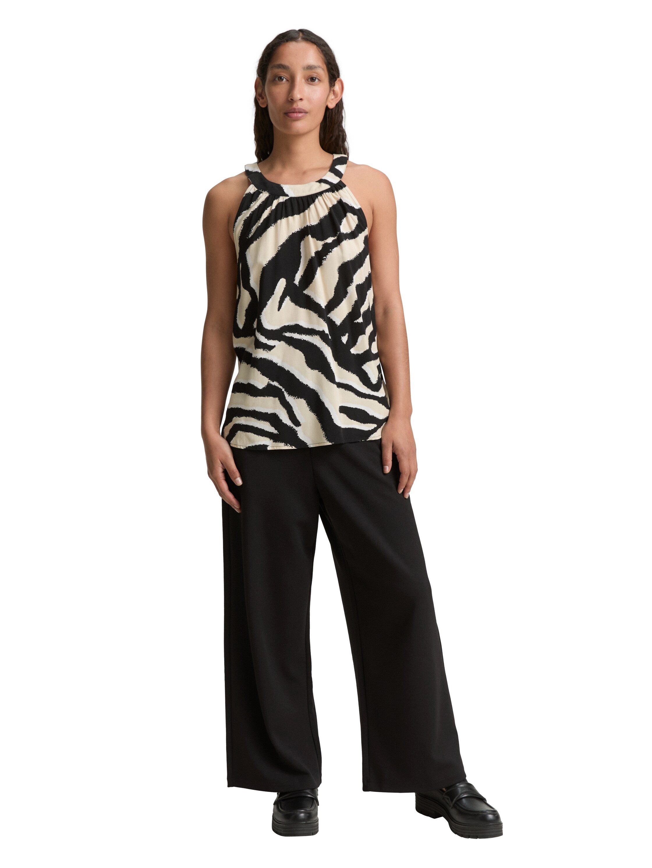 Tom Tailor Top met halter halslijn