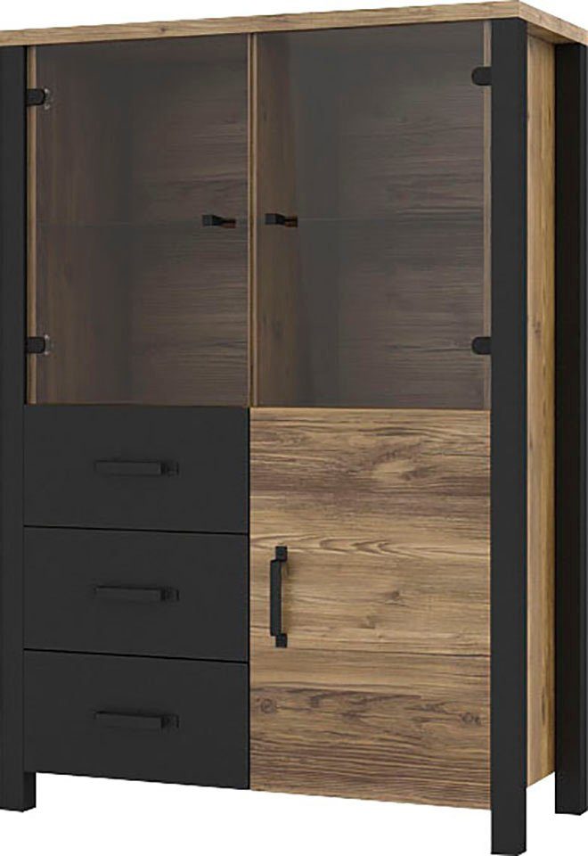 Home affaire Vitrinekast Olin Hoogte 146 cm