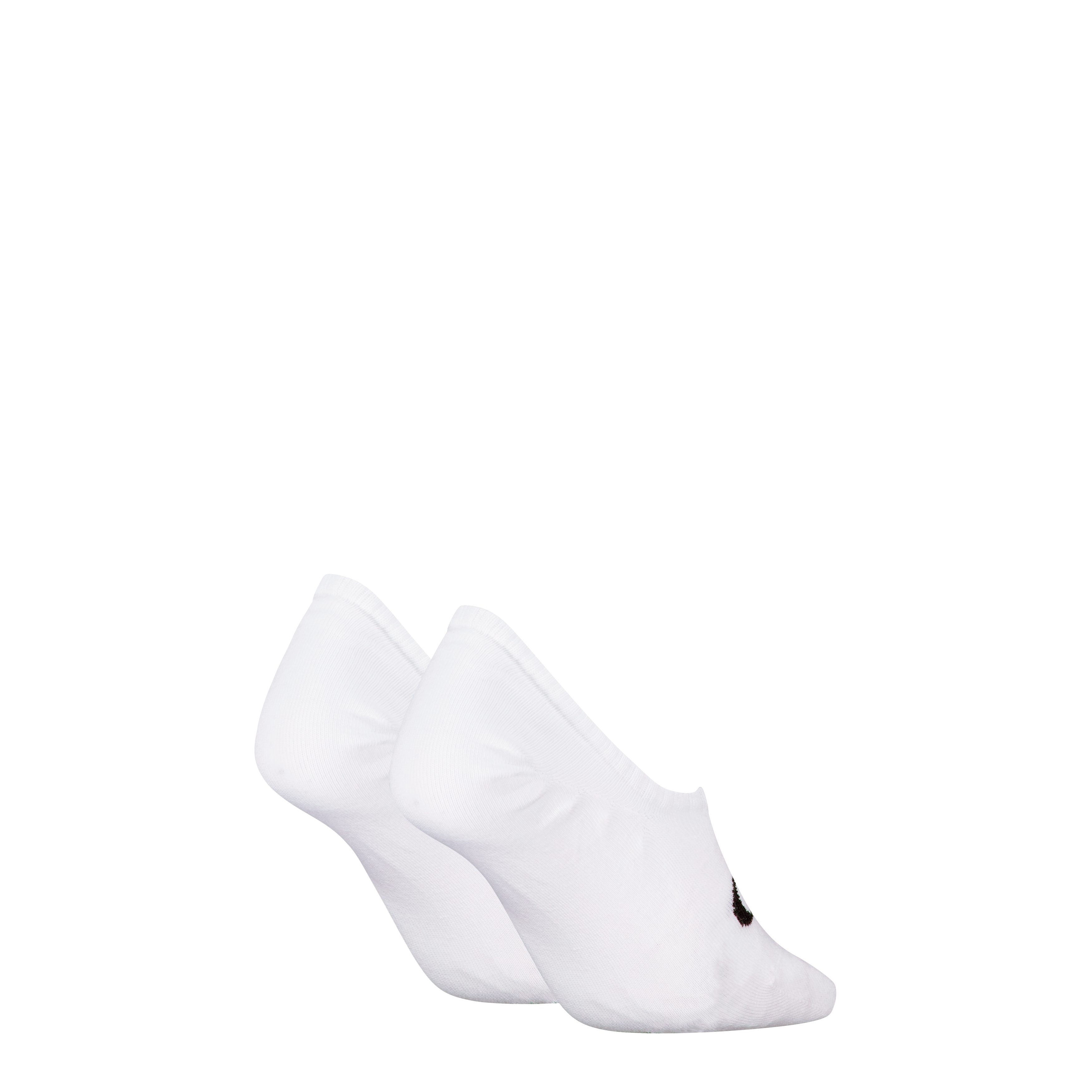 Calvin Klein Jeans Enkelsokken CKJ WOMEN FOOTIE HIGH CUT 2P MONOGRAM Met grote logoborduring aan de voorkant (2 paar)