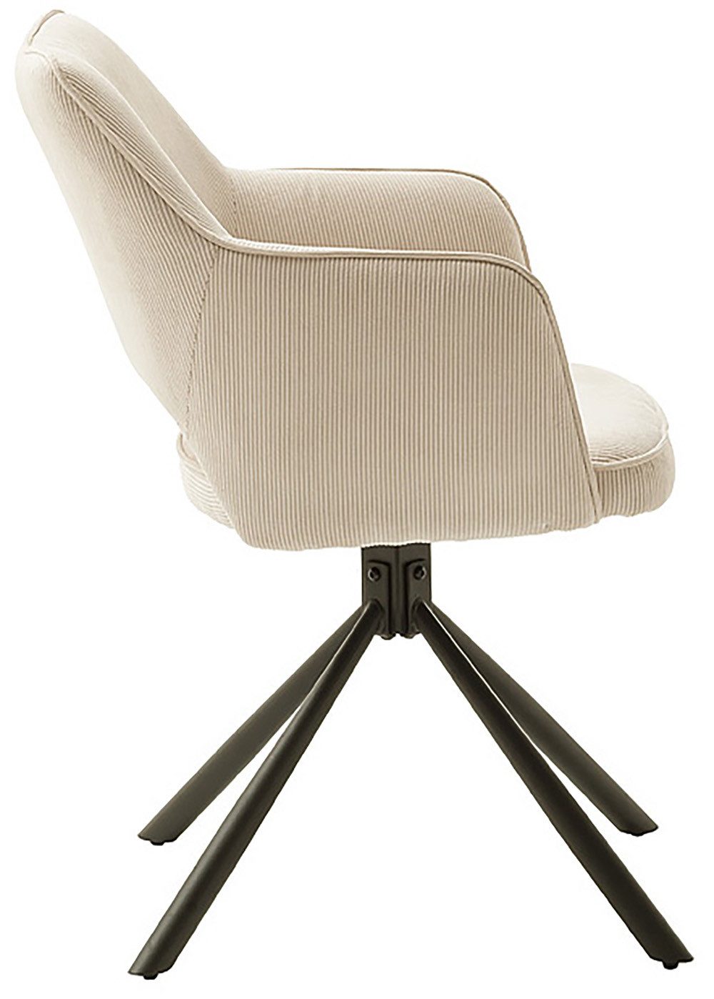 MCA furniture Eetkamerstoel Luzon (2-set), draaibaar 180°, belastbaarheid 120 kg, zithoogte ca. 50 cm